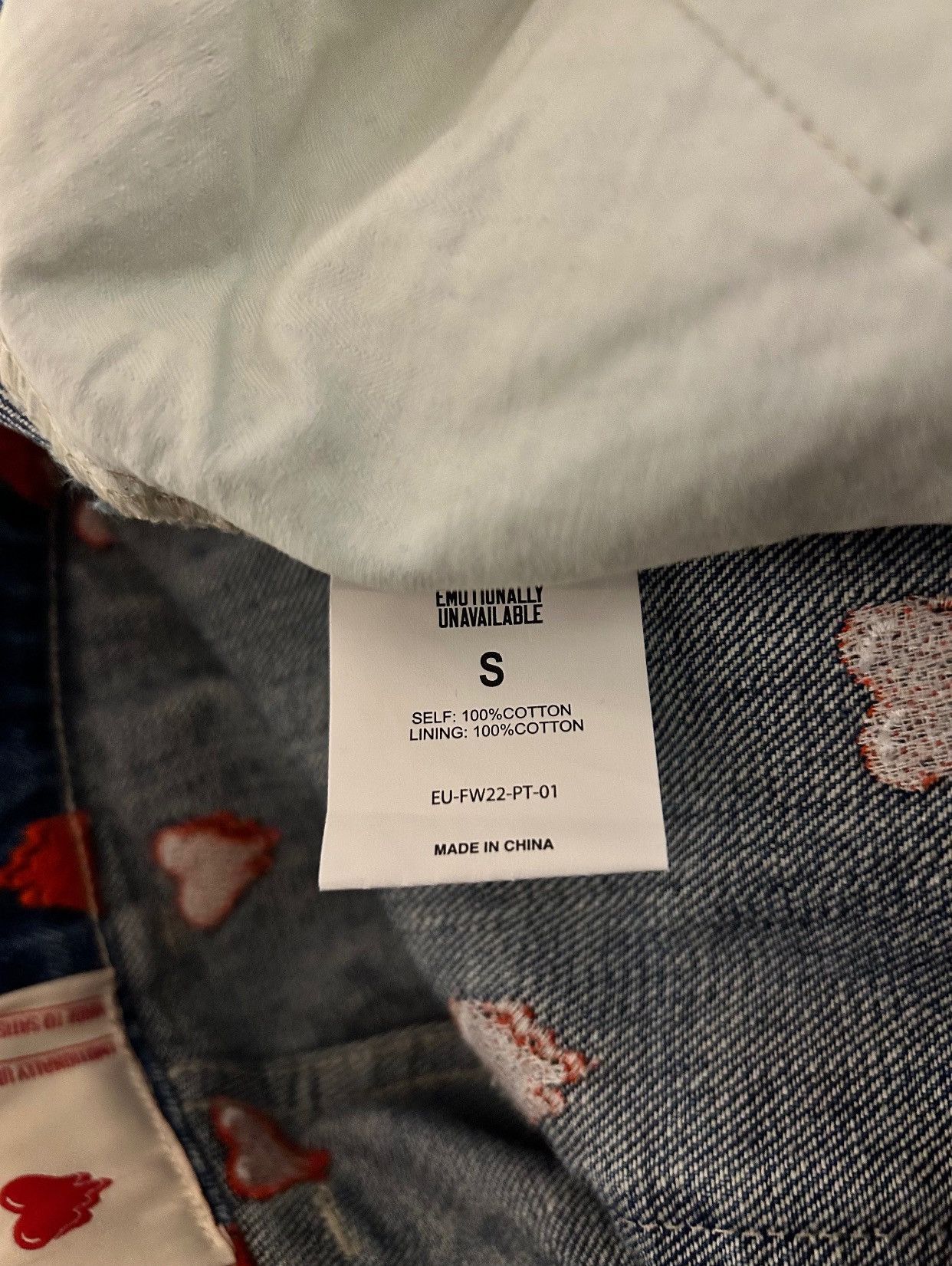 Emotionally Unavailable MELTING HEARTS DENIM PANT Size US 30 / EU 46 - 6 Thumbnail