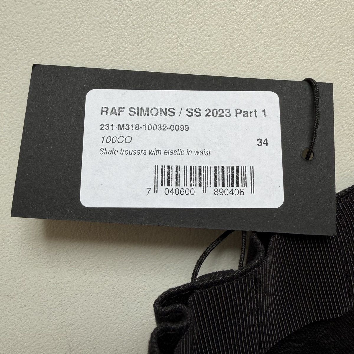 Raf Simons S/S 23 Black Denim ‘Skate Trousers’ Size US 34 / EU 50 - 7 Thumbnail