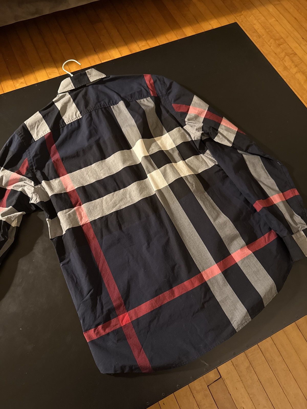 Burberry Burberry Button Down Blue Plaid Size US M / EU 48-50 / 2 - 4 Thumbnail