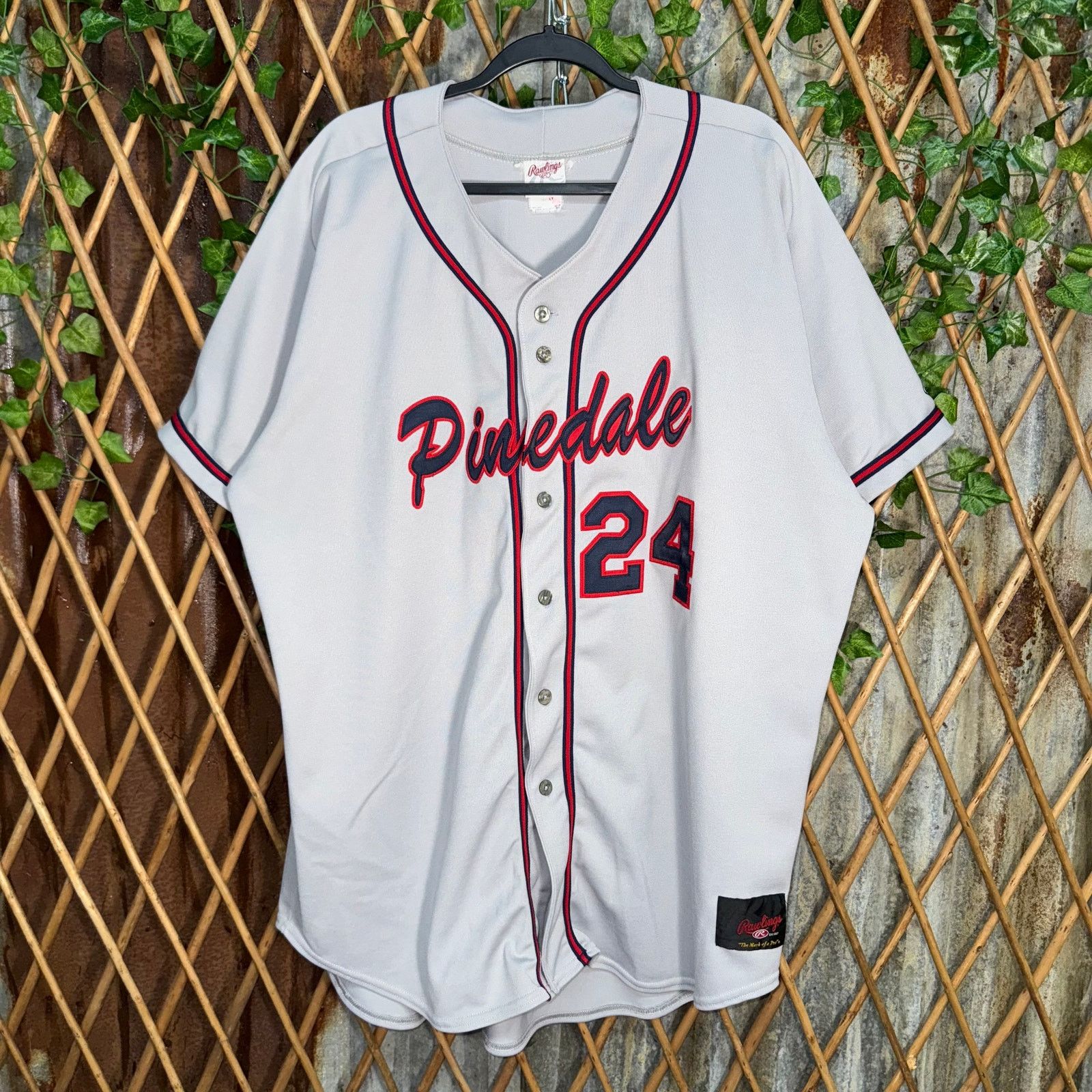 Vintage Vintage Y2K Pinedale embroidered 90s baseball jersey t-shirt Size US XXL / EU 58 / 5 - 1 Thumbnail