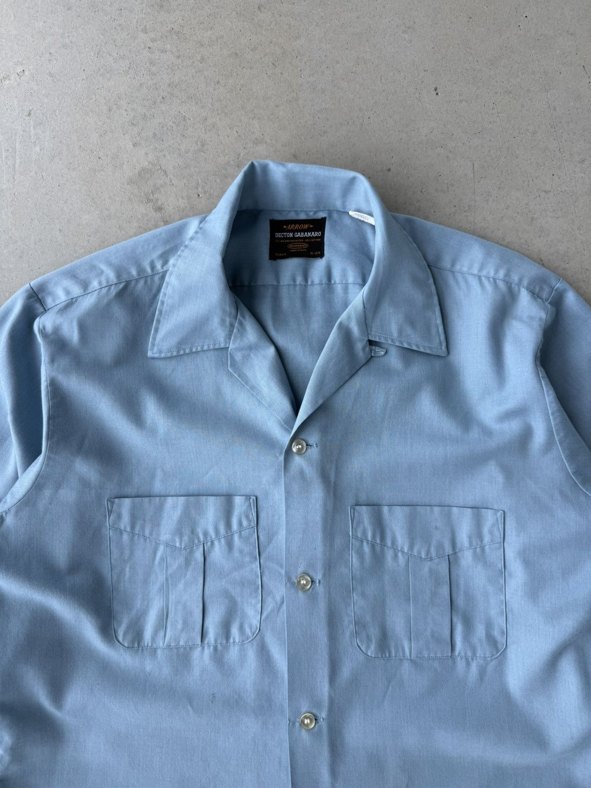 Vintage Vintage 1980s Light Blue Long Sleeve Button Up Size US M / EU 48-50 / 2 - 3 Thumbnail