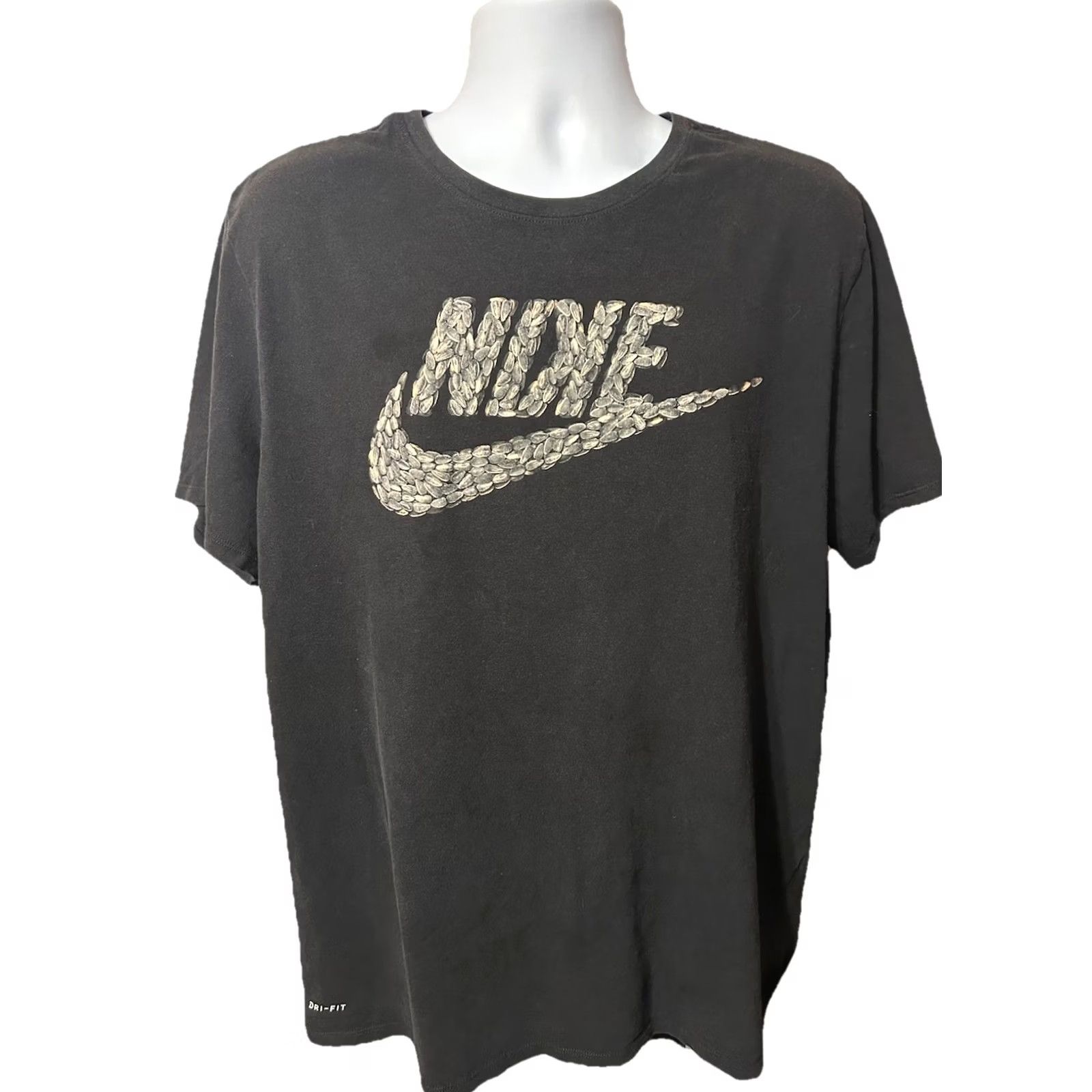 Nike New Title: Nike Dri Fit Sunflower Seeds Baseball Shirt 2XL Men's Short Sleeve Black Size US XXL / EU 58 / 5 - 4 Thumbnail