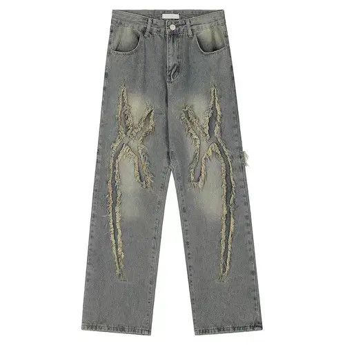 VIBE Vintage hip hop frayed trim distressed jeans Size US 30 / EU 46 - 1 Thumbnail