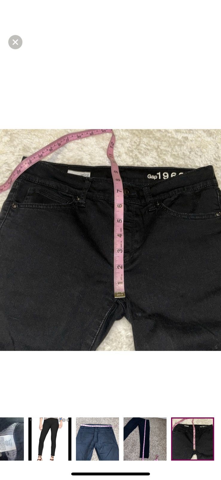 Gap Gap black inseam zipper legging jeans size 2 Size 26" / US 2 / IT 38 - 8 Thumbnail