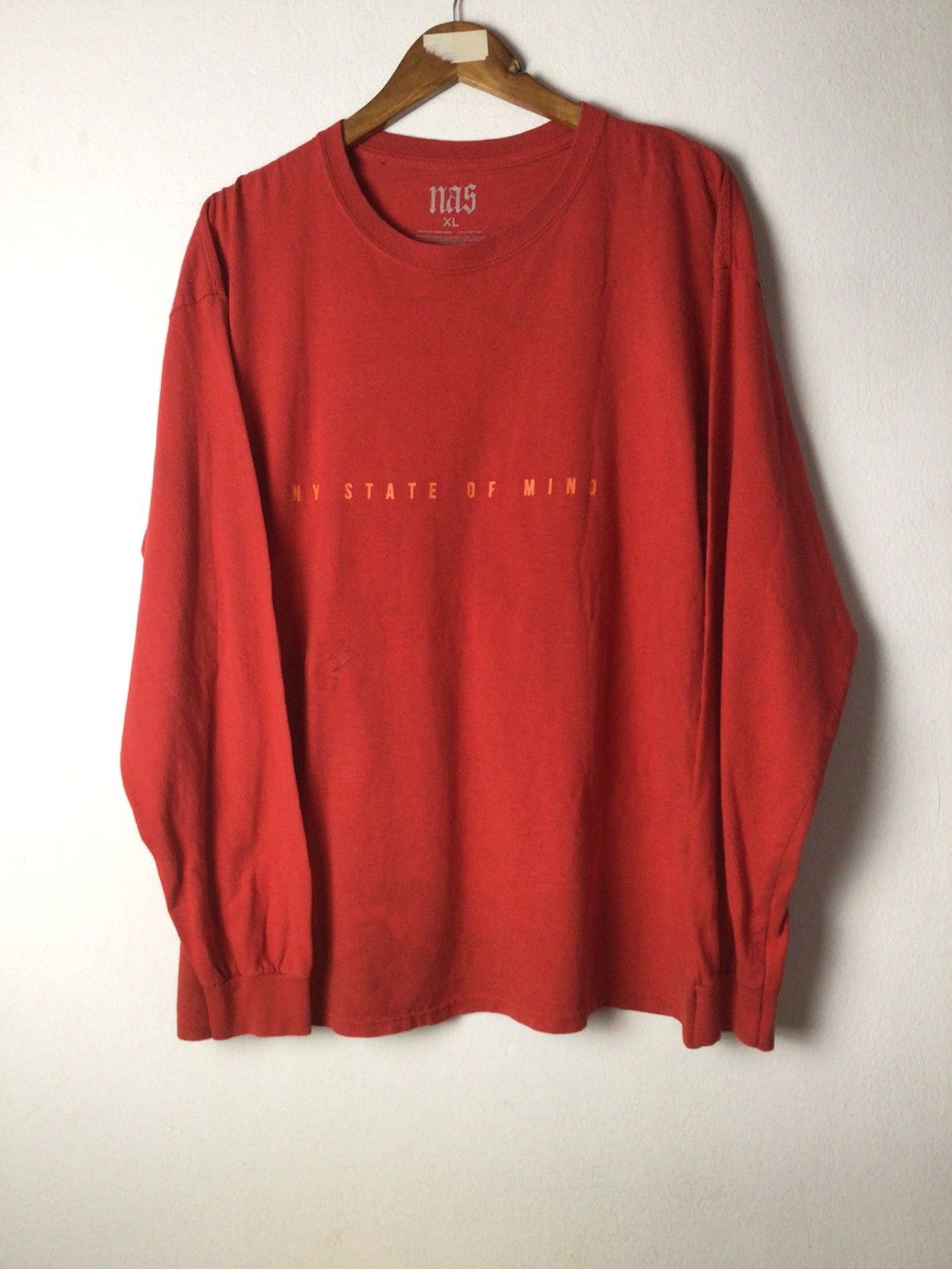 Nas × Rap Tees × Wu-Tang Clan Nas Ny state of mind long sleeve Size US XL / EU 56 / 4 - 1 Thumbnail