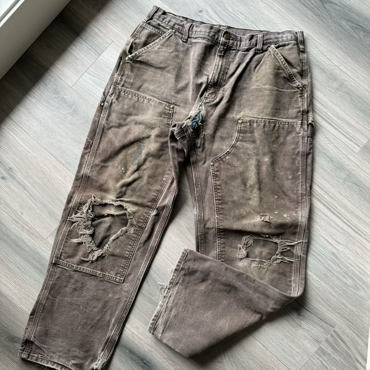 Carhartt × Vintage Carhartt double knee workwear pants Size US 34 / EU 50 - 3 Thumbnail