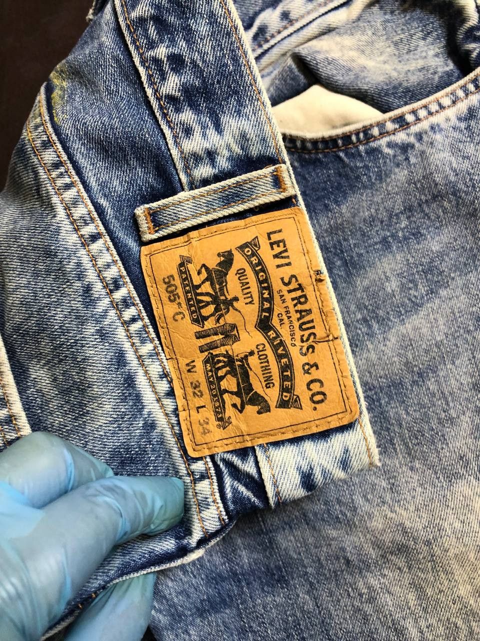 Levi's Vintage Levi's 505 Acid Wash Boot Cut Jeans Size US 32 / EU 48 - 4 Thumbnail
