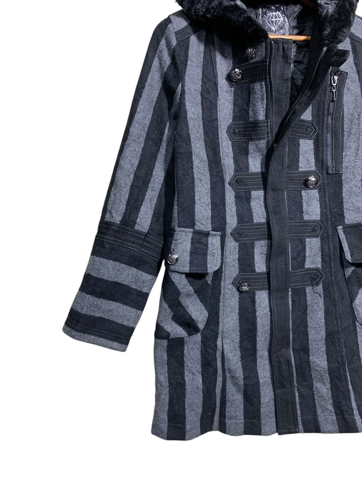 Japanese Brand 🔥ALGONQUINS STRIPES GOTH HOODIE JACKETS Size M / US 6-8 / IT 42-44 - 2 Thumbnail