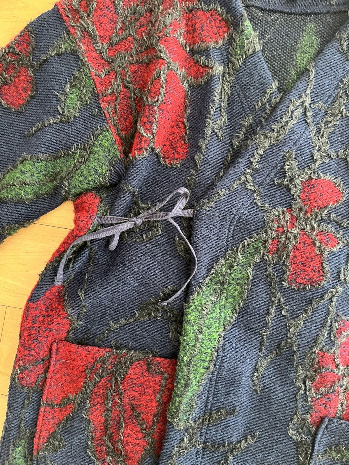Engineered Garments Engineered Garment FW19 Runway Embroidered Belted Jacket Size XS / US 0-2 / IT 36-38 - 3 Thumbnail
