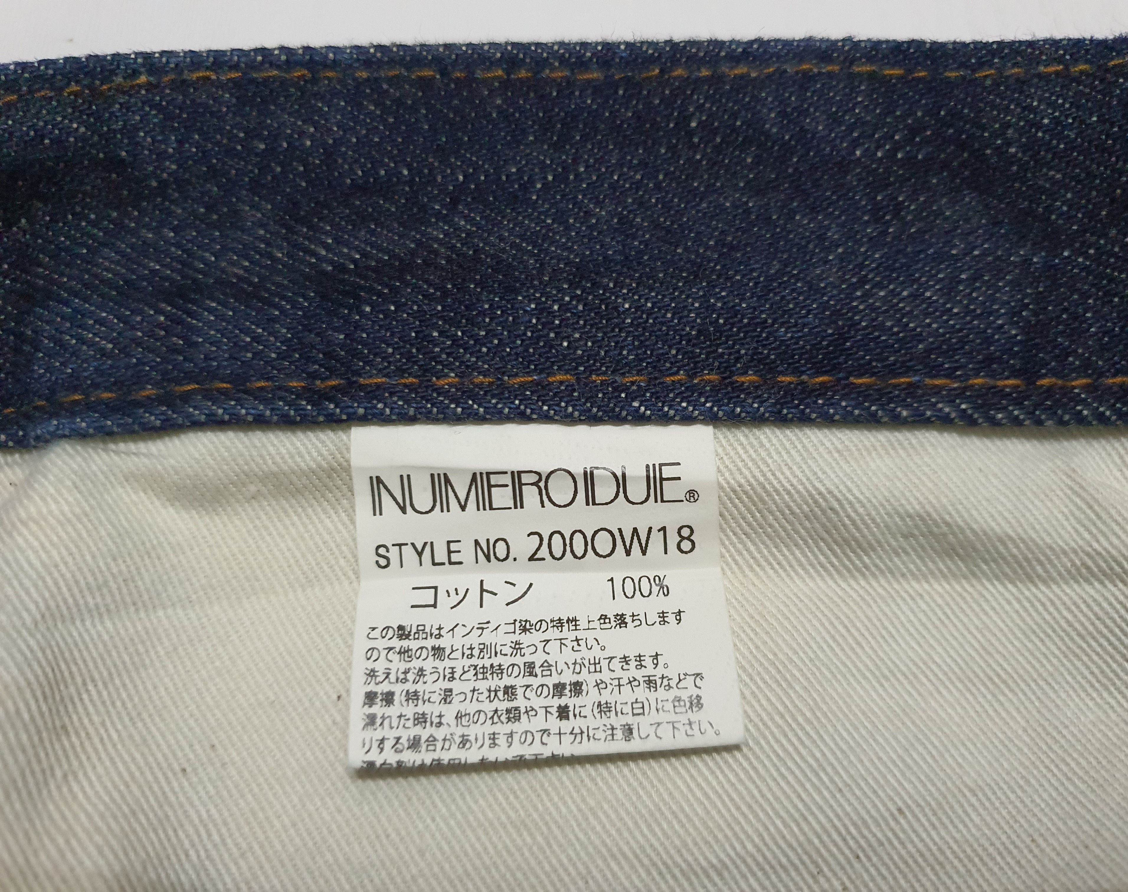 Japanese Brand Waist 30" NUMERODUE Japan Selvedge Jeans Denim. Size US 30 / EU 46 - 11 Thumbnail