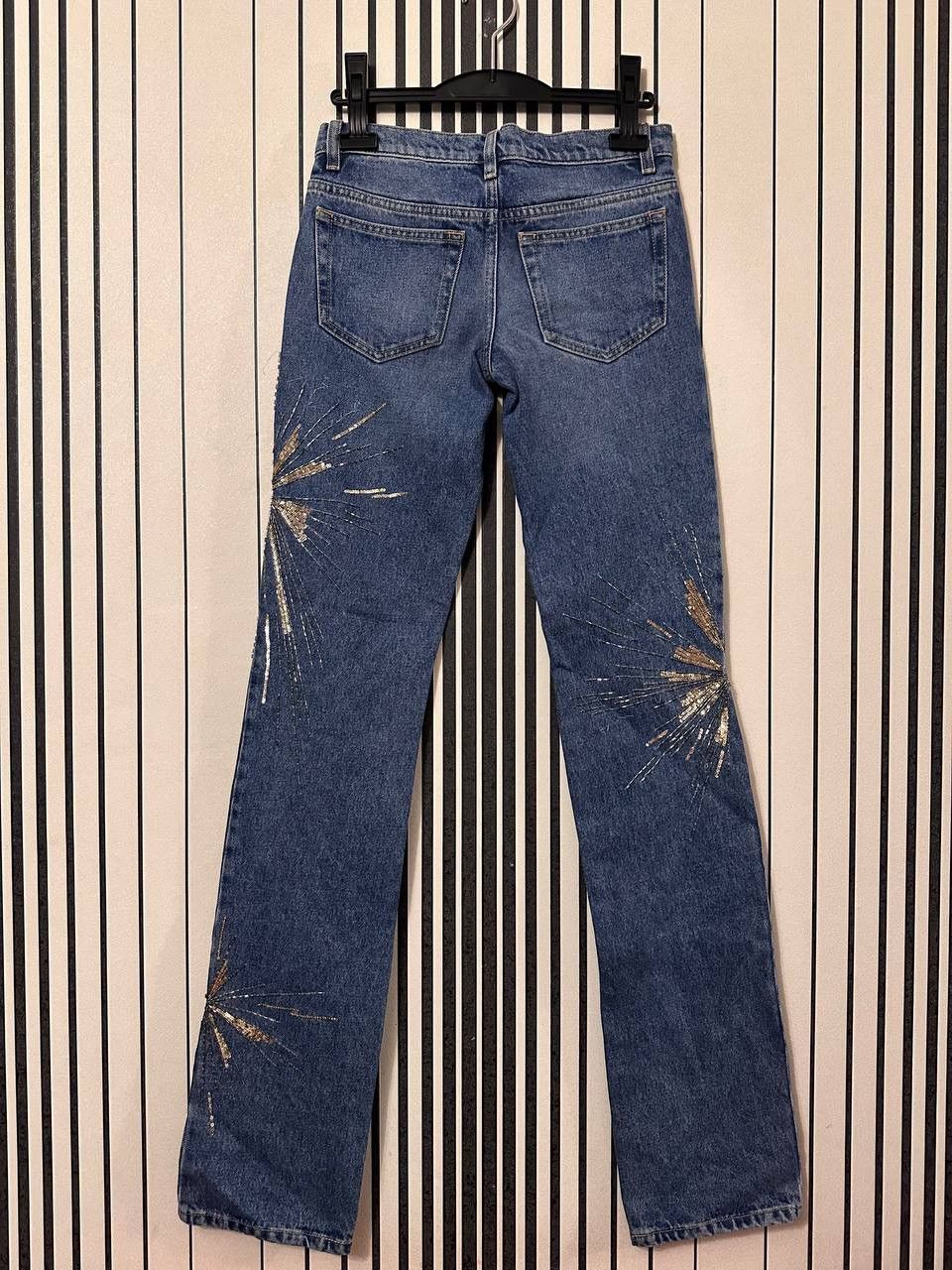 The Attico The Attico Embroidered Rarest “Sunset” Denim Pants Size 25" / US 0 / IT 36 - 2 Thumbnail