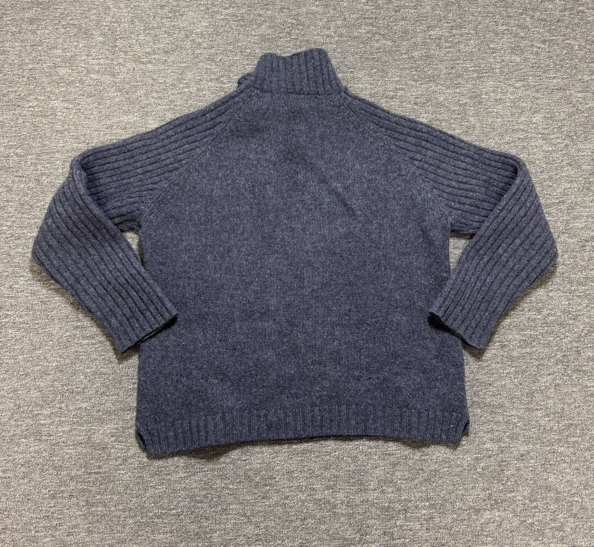 Nike Vintage Nike Men’s XL Grey Wool 1/4 Zip Sweater Pullover Size US XL / EU 56 / 4 - 3 Thumbnail