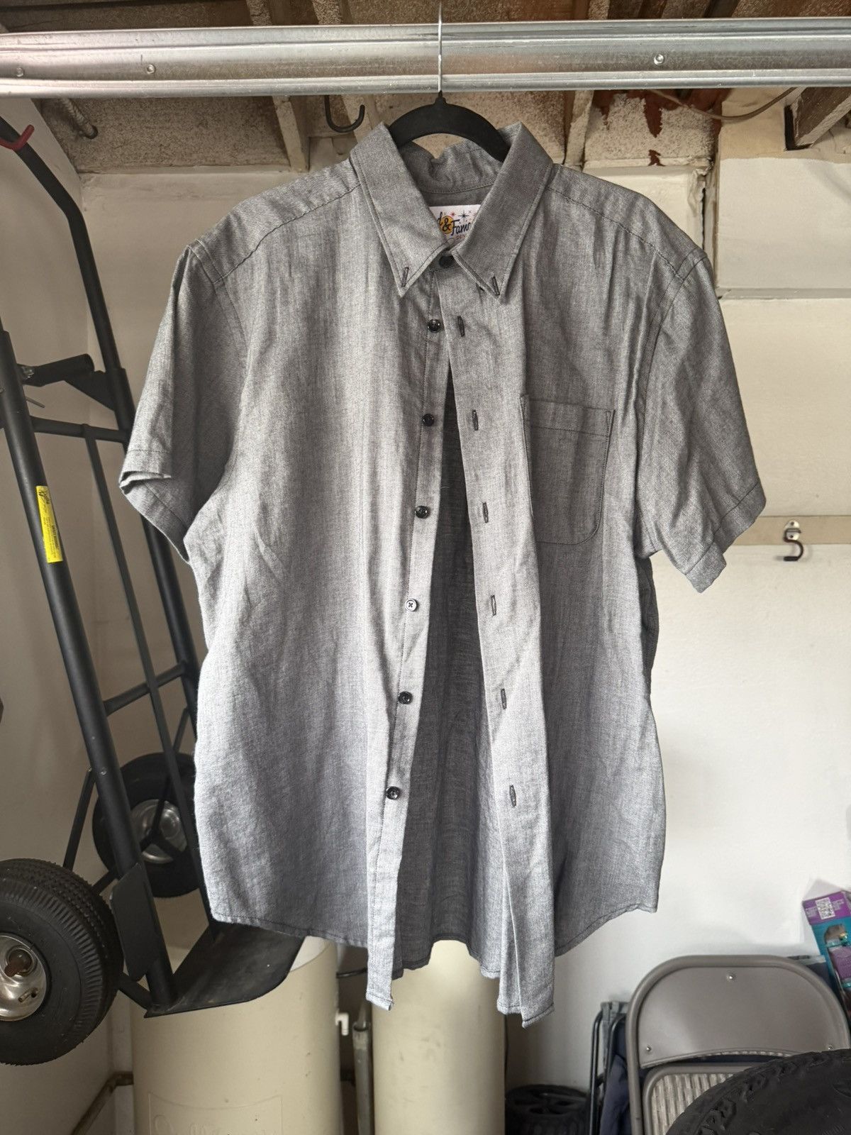 Naked & Famous Naked & Famous Easy Shirt XL Soft Flannel Disco’d Color Grey Size US XL / EU 56 / 4 - 1 Thumbnail