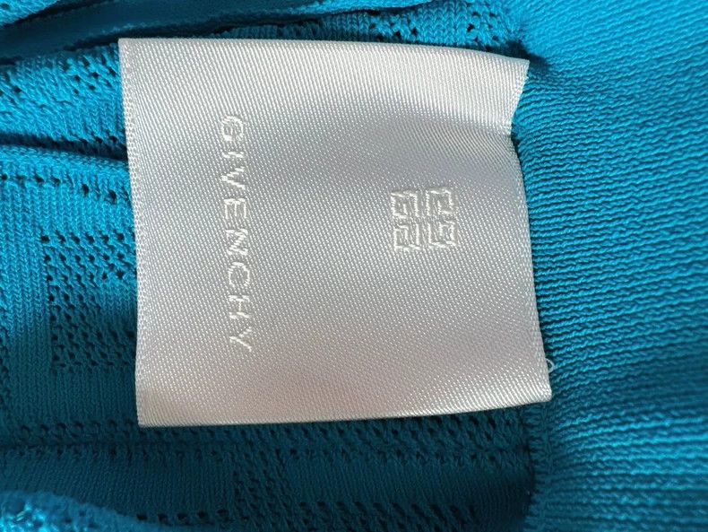 Givenchy Givenchy Blue Full LOGO Cut-Out Pleated Skirt Size M / US 6-8 / IT 42-44 - 4 Thumbnail