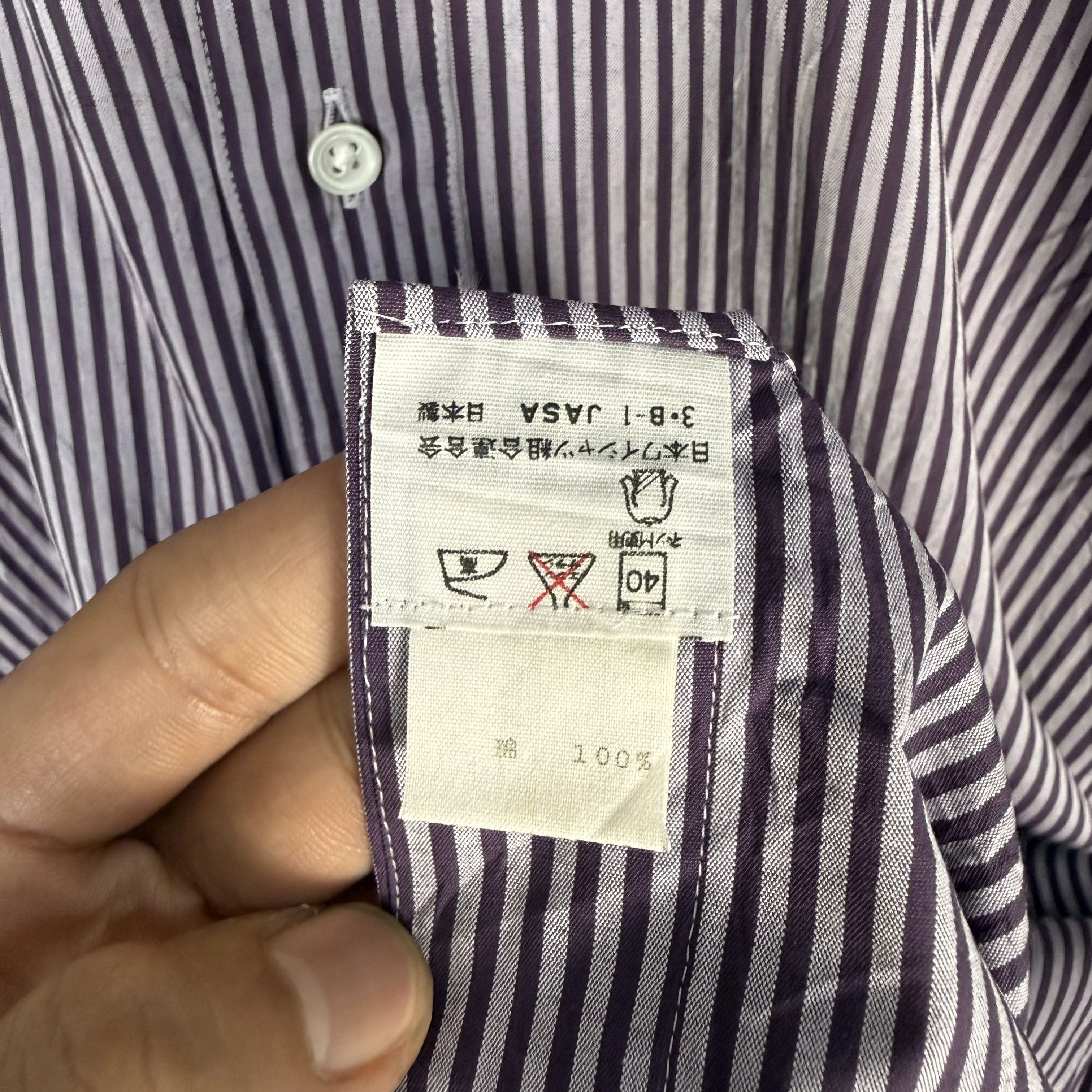 Balenciaga Vintage Balenciaga Striped Shirt Size US M / EU 48-50 / 2 - 6 Thumbnail