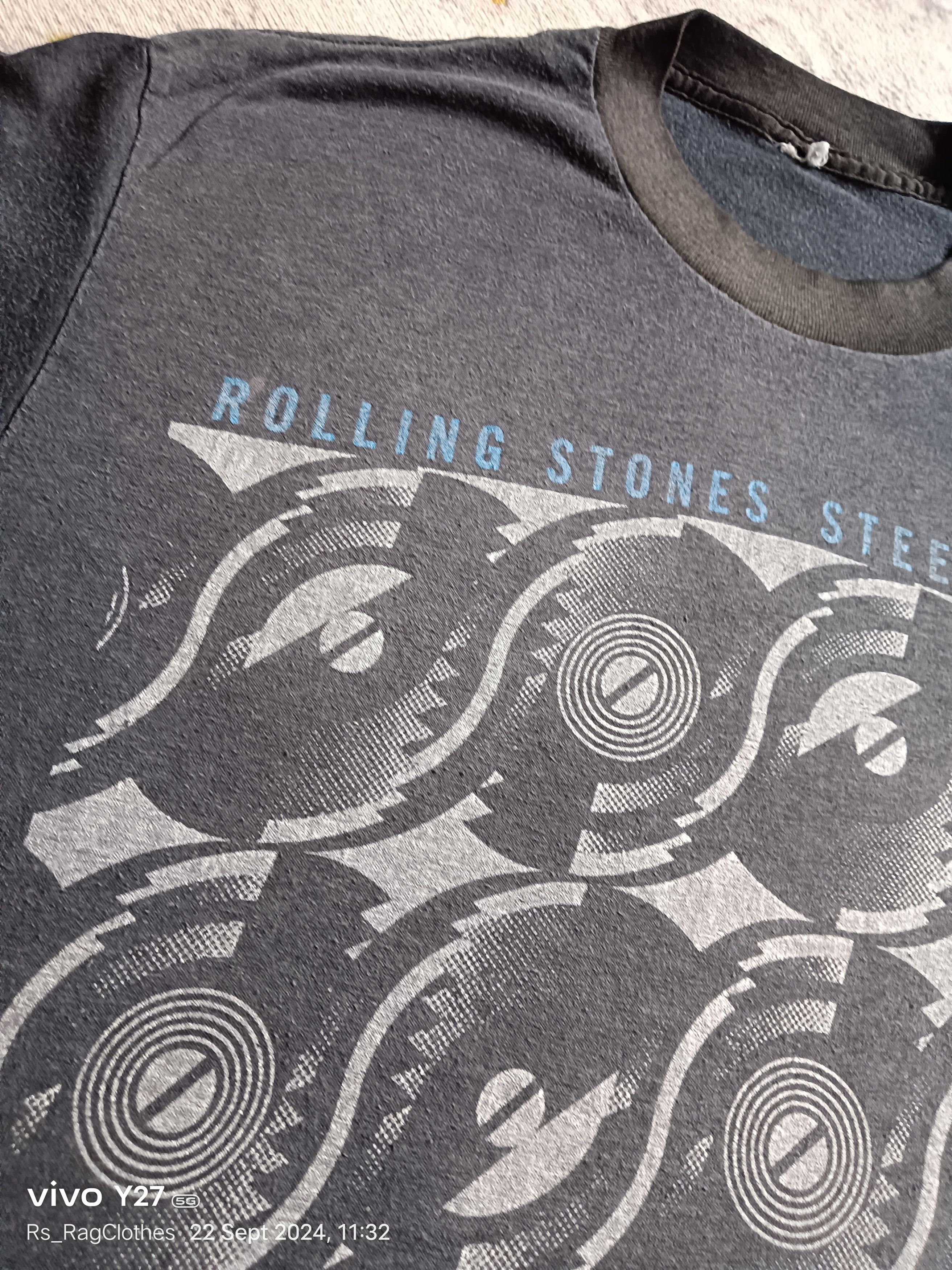 Band Tees × The Rolling Stones × Vintage VINTAGE ROLLING STONES STEEL WHEELS TOUR Size US M / EU 48-50 / 2 - 4 Thumbnail