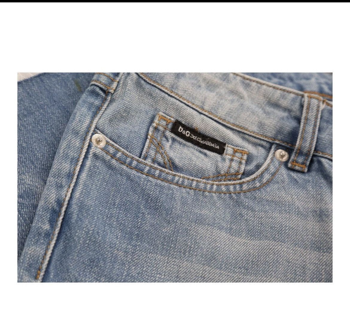 Dolce & Gabbana Dolce & Gabbana Denim Shorts - 32W UK 10 Blue Cotton Size 32" / US 10 / IT 46 - 4 Thumbnail