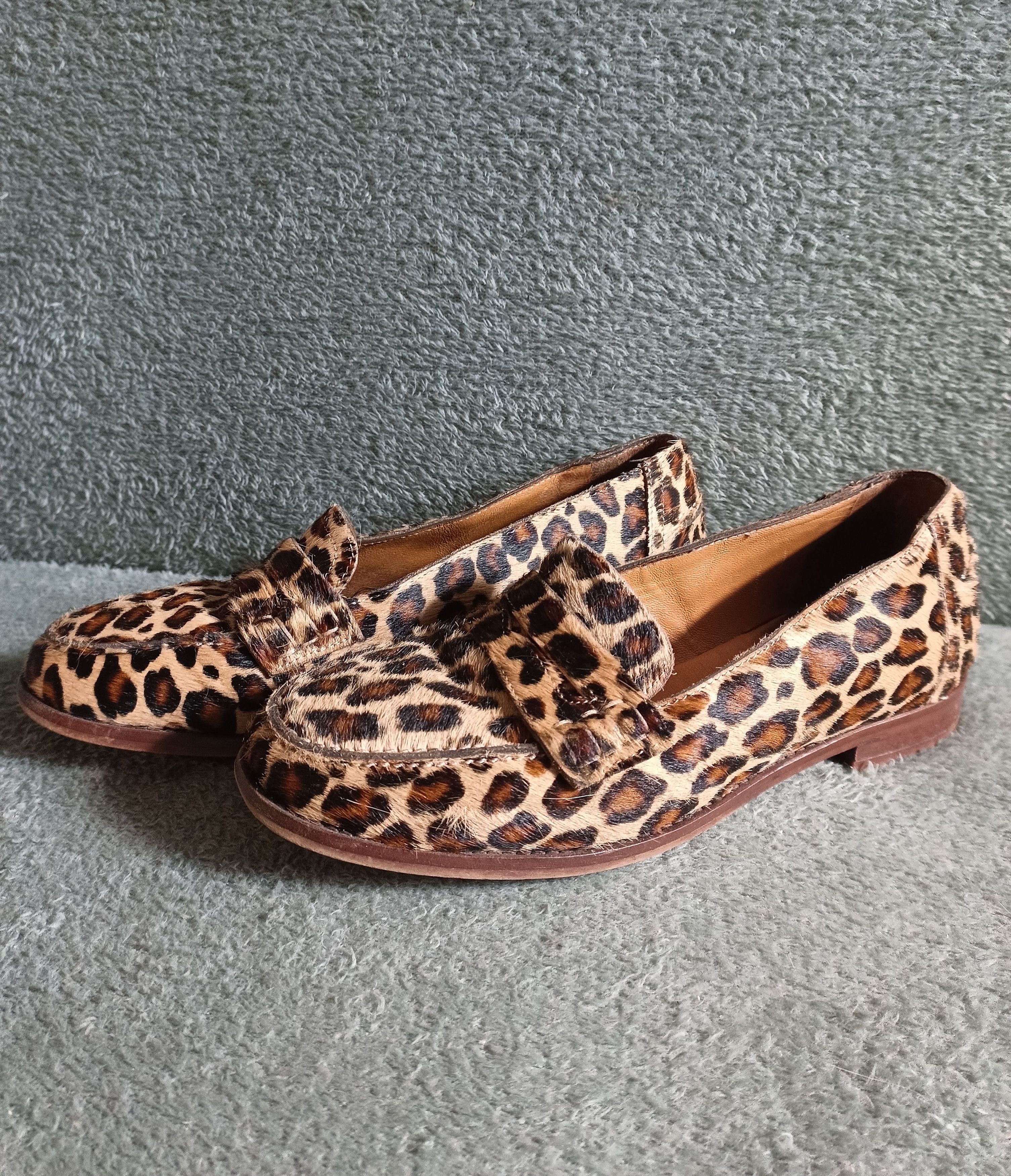 Sezane SEZANE Andrea Leopard Print Leather Loafers Shoes EU38 US7 Size US 7 / IT 37 - 5 Thumbnail