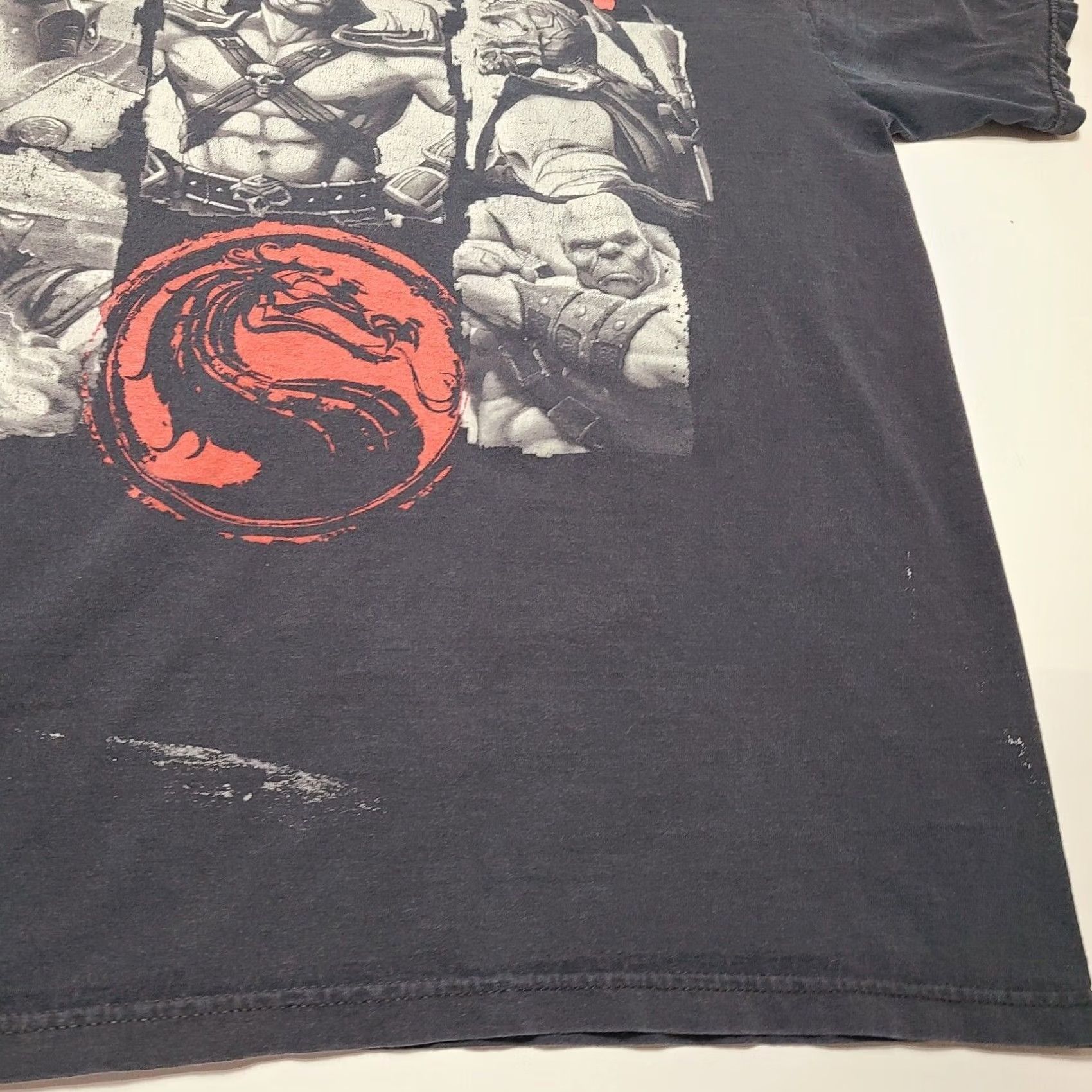 Jerzees VINTAGE Mortal Kombat T-Shirt Jerzees 90s Video Game Promo Characters XL Crew Neck Short Sleeve Unisex Adults Black Size US XL / EU 56 / 4 - 3 Thumbnail