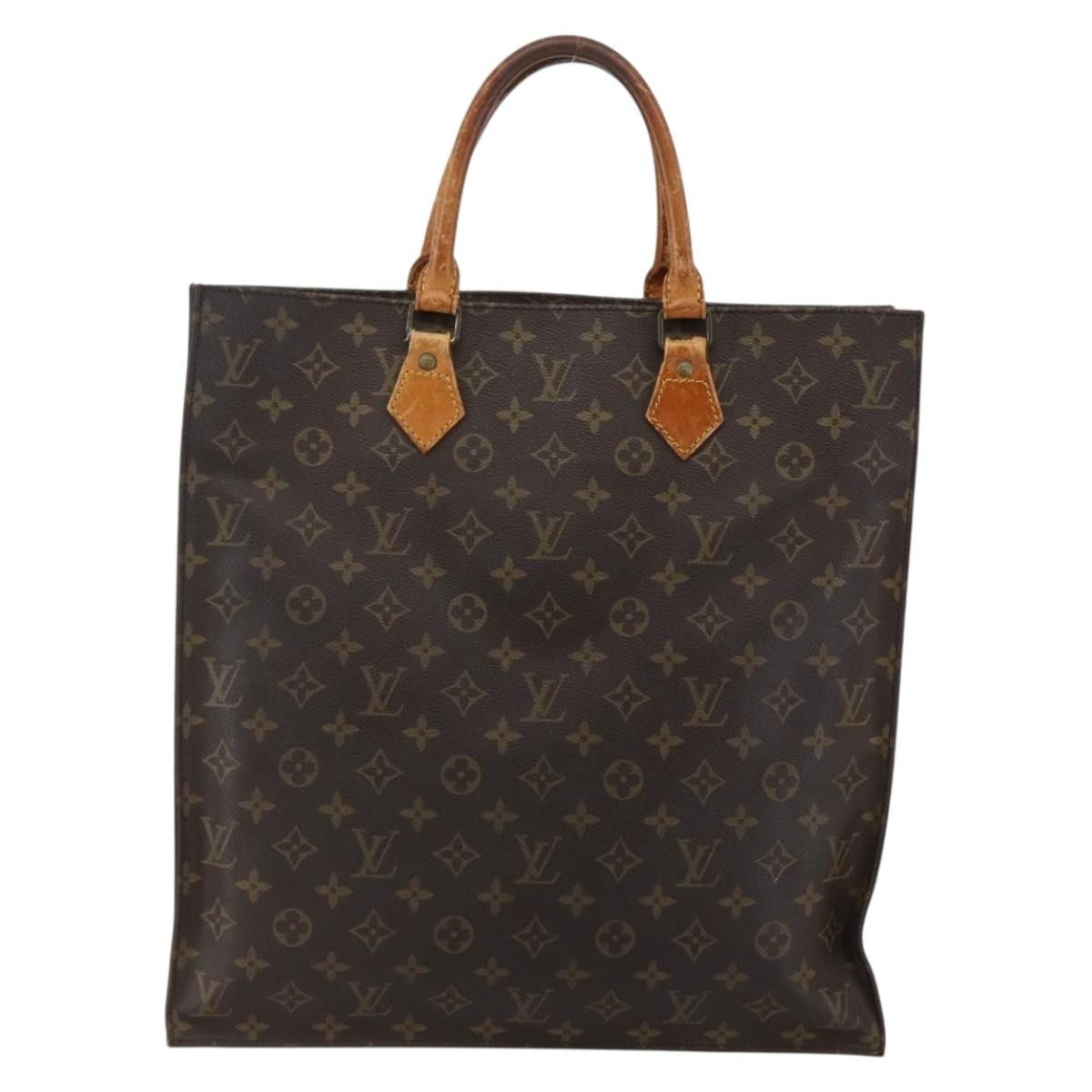 Louis Vuitton LOUIS VUITTON Monogram Sac Plat Hand Bag M51140 Size ONE SIZE - 3 Thumbnail