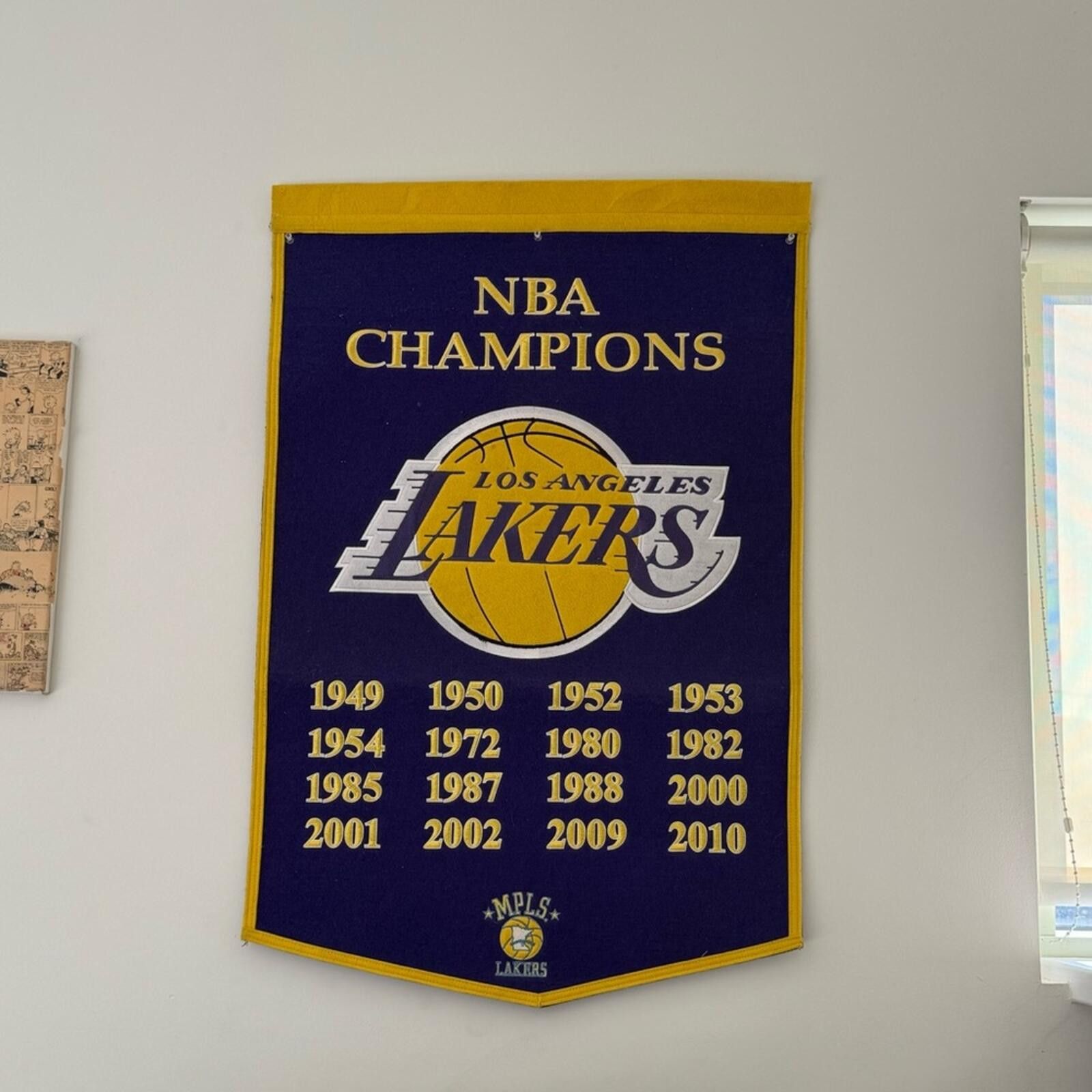 NBA NBA / LA Lakers Banner / Champions Wall Decor Vintage Size ONE SIZE - 1 Thumbnail
