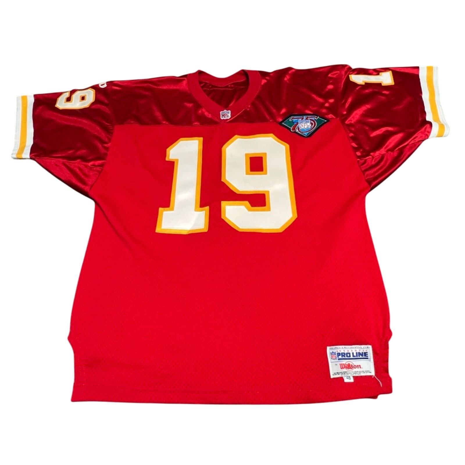 Wilson Wilson Pro Line Authentic #19 JOE MONTANA Chiefs Jersey XL Size US XL / EU 56 / 4 - 13 Thumbnail