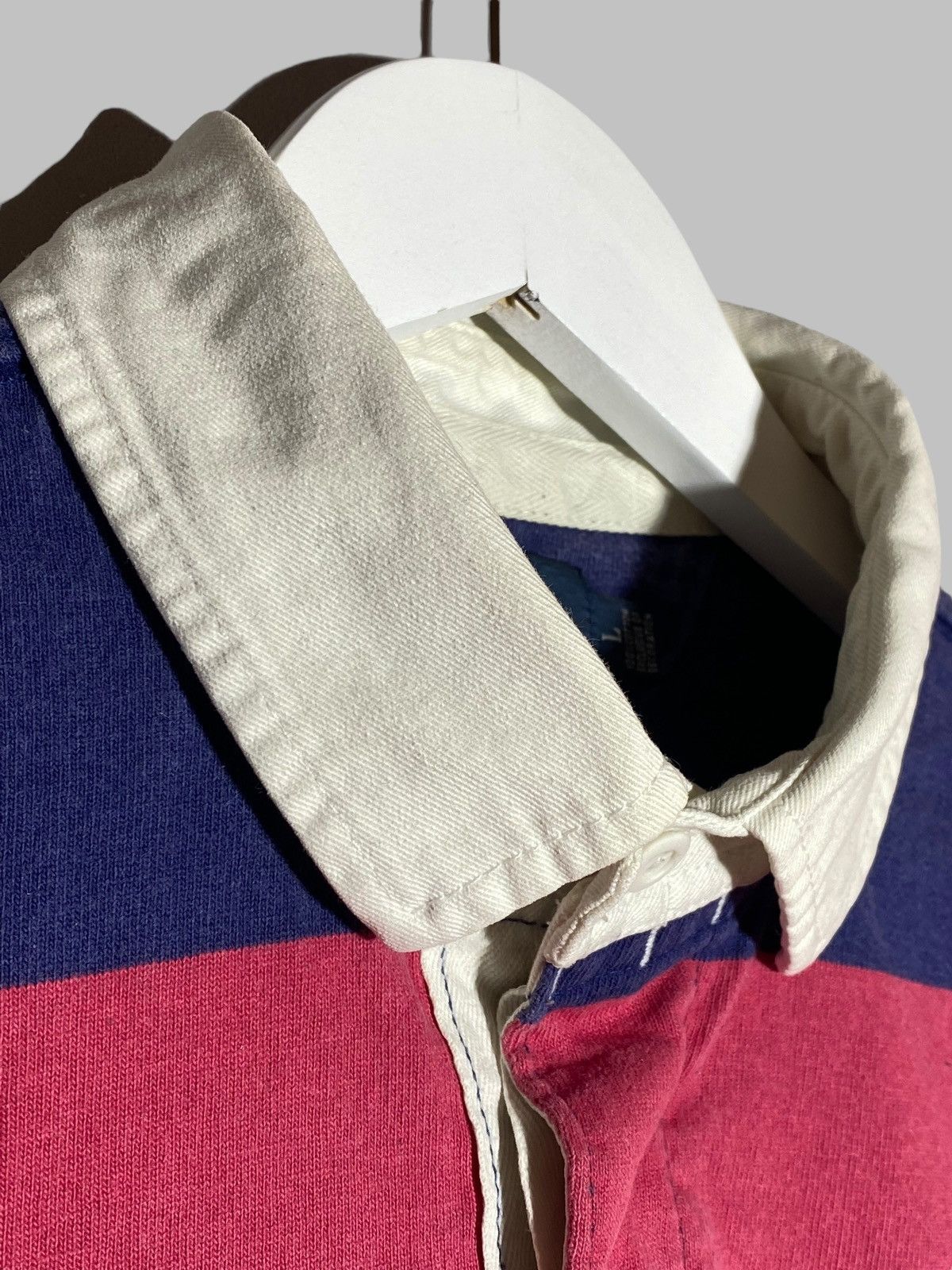 Polo Ralph Lauren 🔥 Y2K RALPH LAUREN RUGBY STRIPED POLO PREPPY SPORT VINTAGE Size US L / EU 52-54 / 3 - 7 Thumbnail