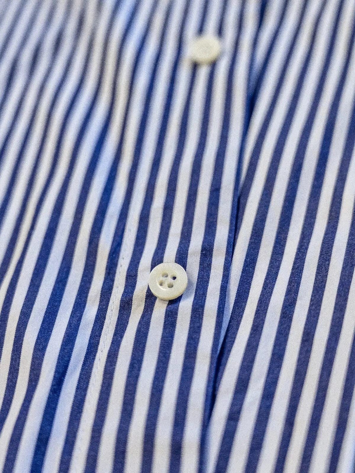 Balenciaga Balenciaga Blue Asymmetrical Twisted Poplin Boyfriend Shirt Size XS / US 0-2 / IT 36-38 - 6 Thumbnail