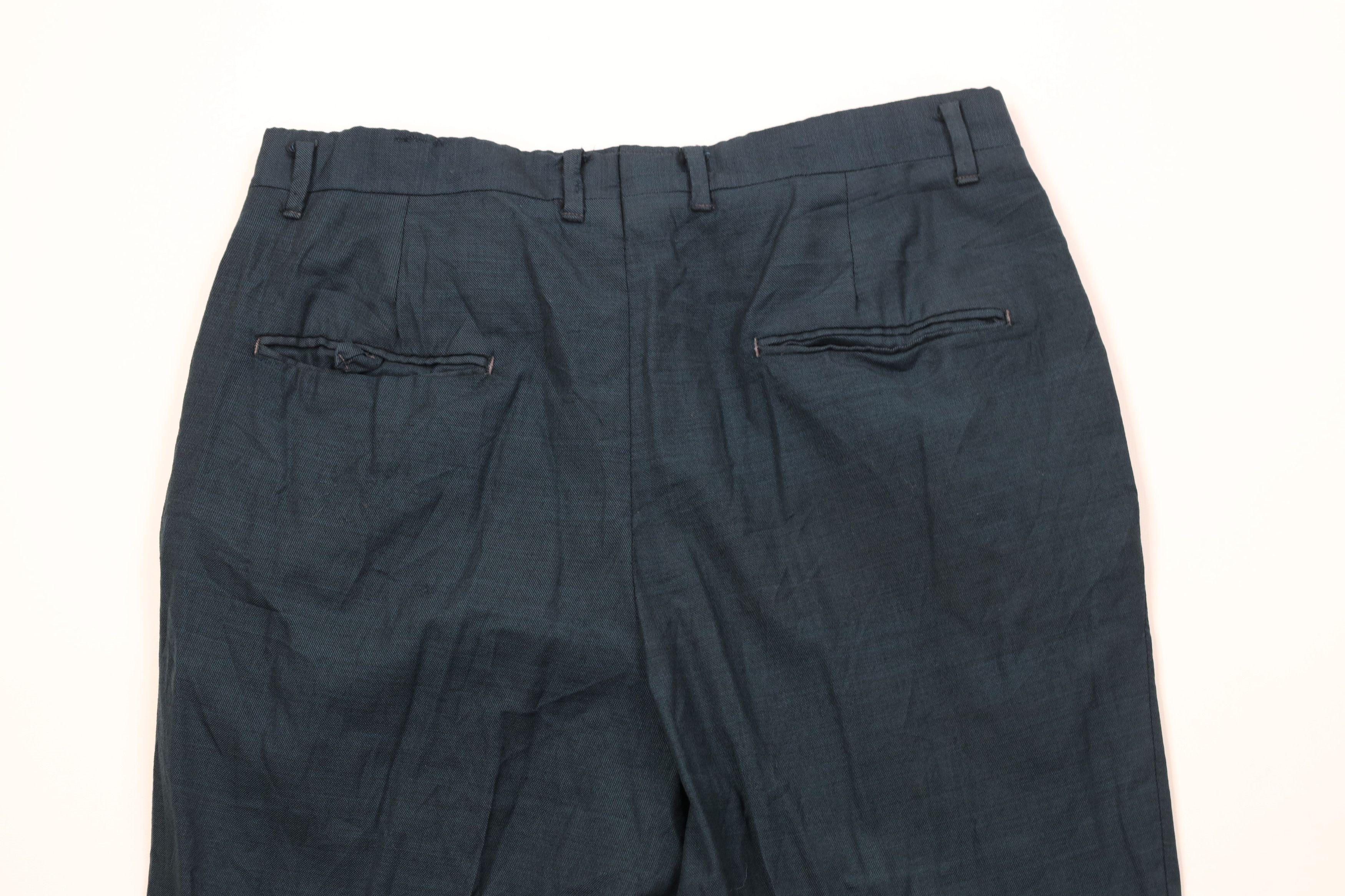 Vintage Vintage 50s Hollywood Regency Gabardine Chino Pants Blue USA Size US 32 / EU 48 - 11 Thumbnail