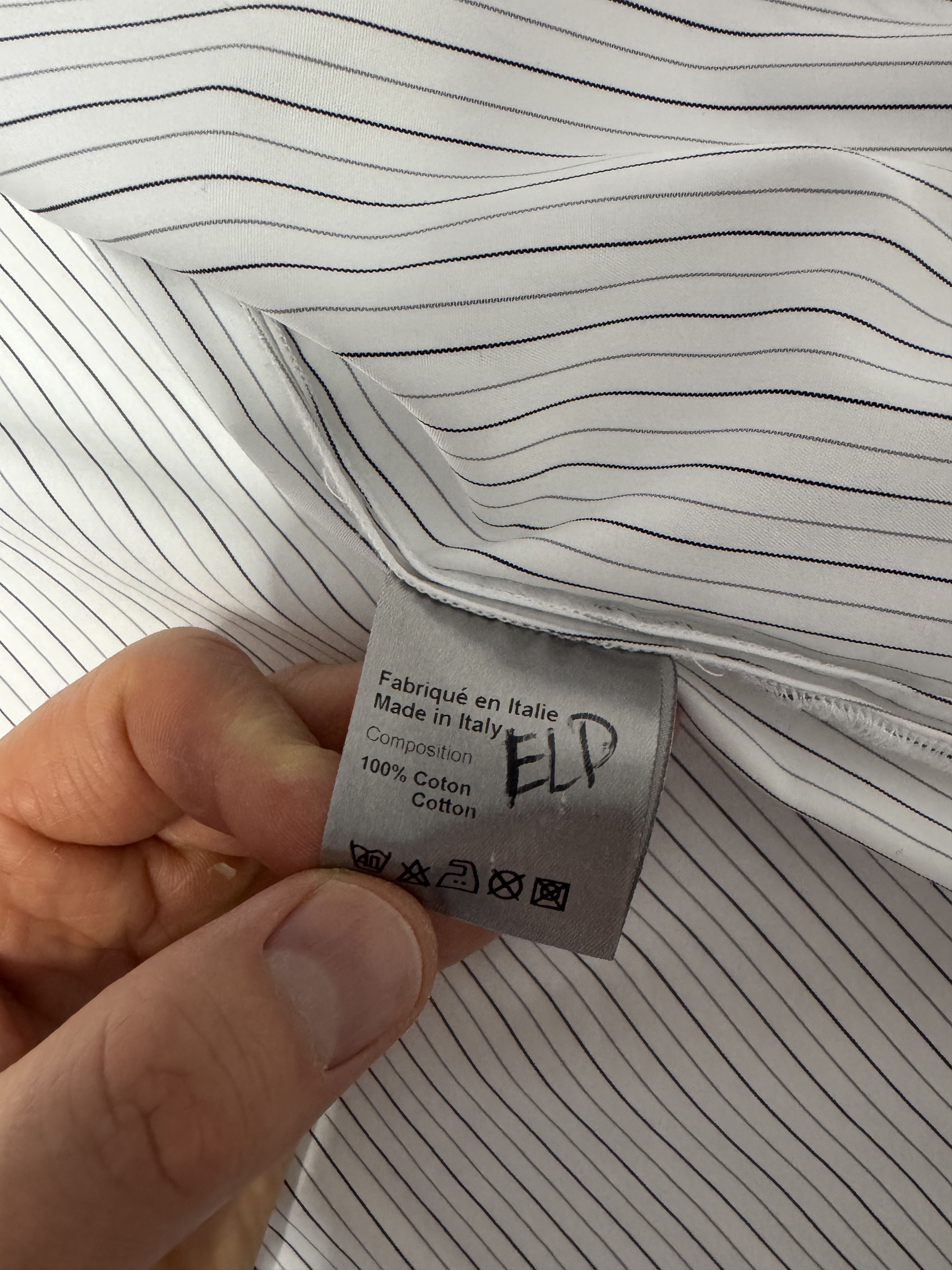 Dior Dior striped shirt size 41 slim fit Size US L / EU 52-54 / 3 - 2 Thumbnail