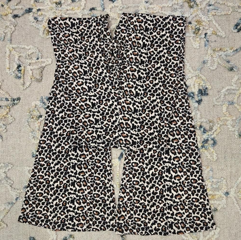 Designer Missguided Leopard Print Flared Pants Size 27" / US 4 / IT 40 - 5 Thumbnail