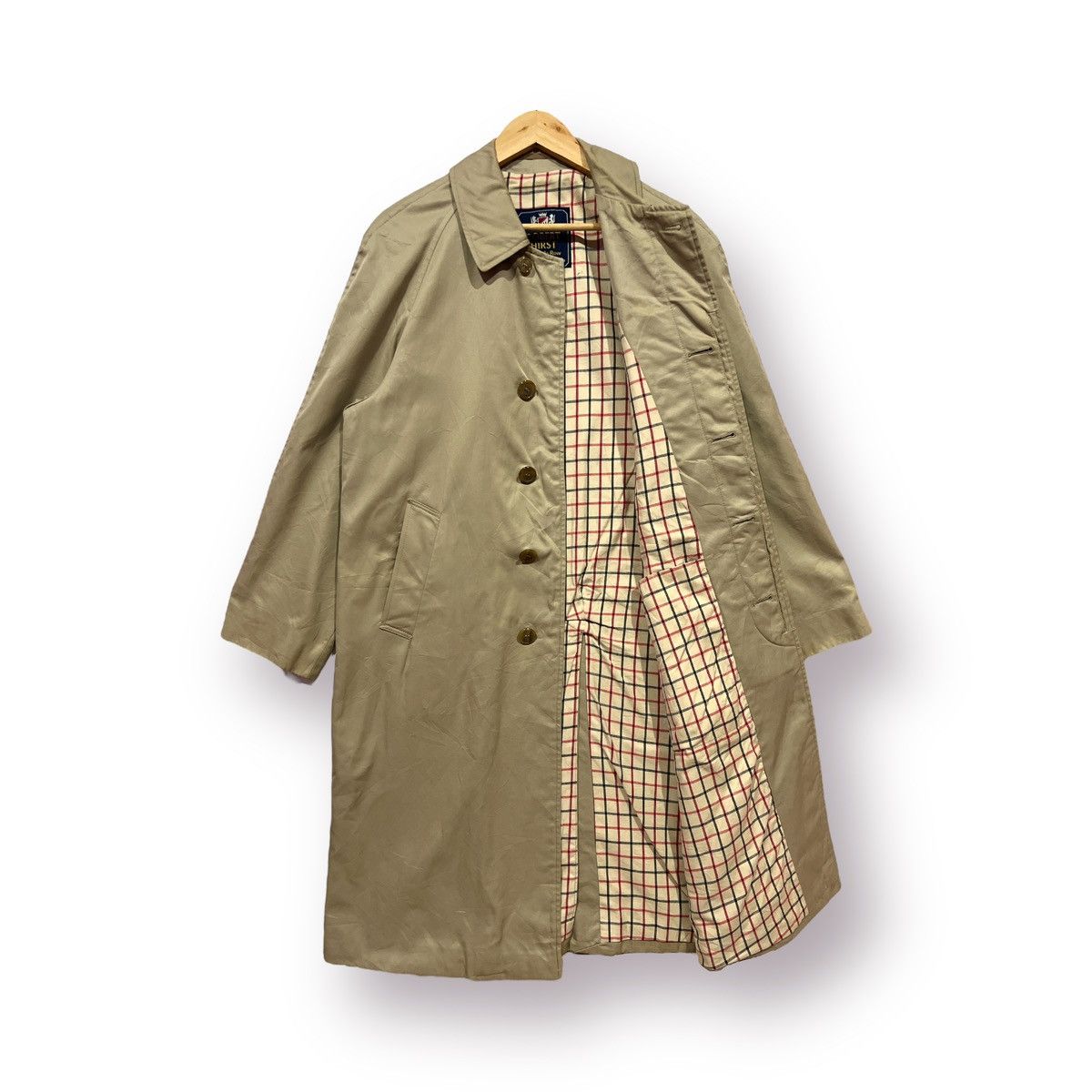 Savile Row 🔥 Robert Hirst of SAVILE ROW checked lined long coat Size US S / EU 44-46 / 1 - 5 Thumbnail