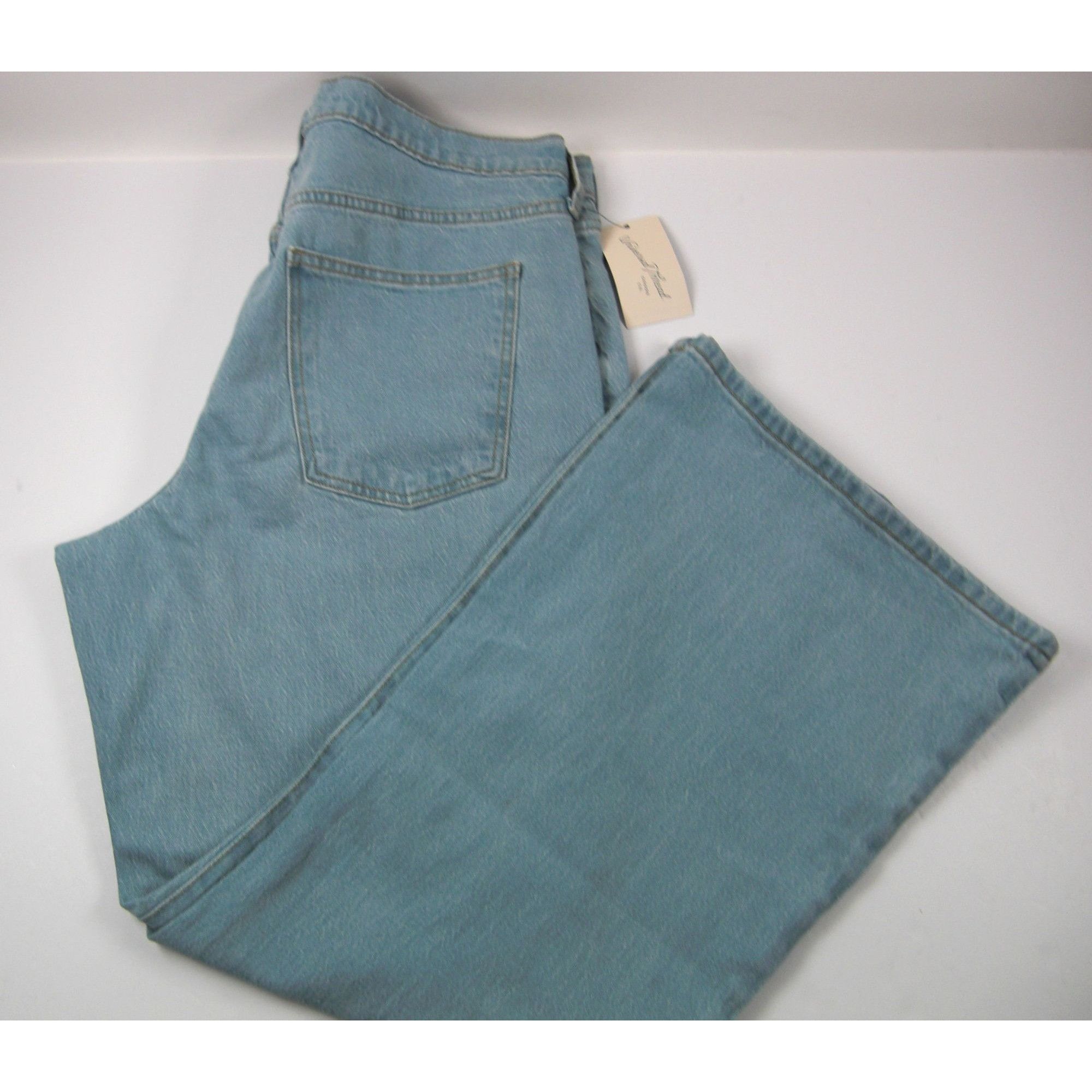 Other Denim Blue Jeans Women's Flare Fitted Size 16 Inseam 30" Bel Size 38" / US 16 / IT 52 - 6 Thumbnail