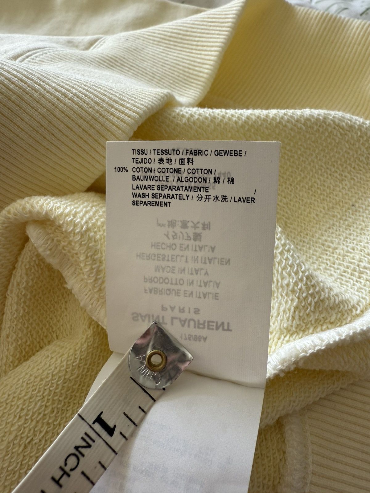 Saint Laurent Paris $990 SS19 Saint Laurent Rive Gauche logo hoodie M Size US M / EU 48-50 / 2 - 22 Thumbnail