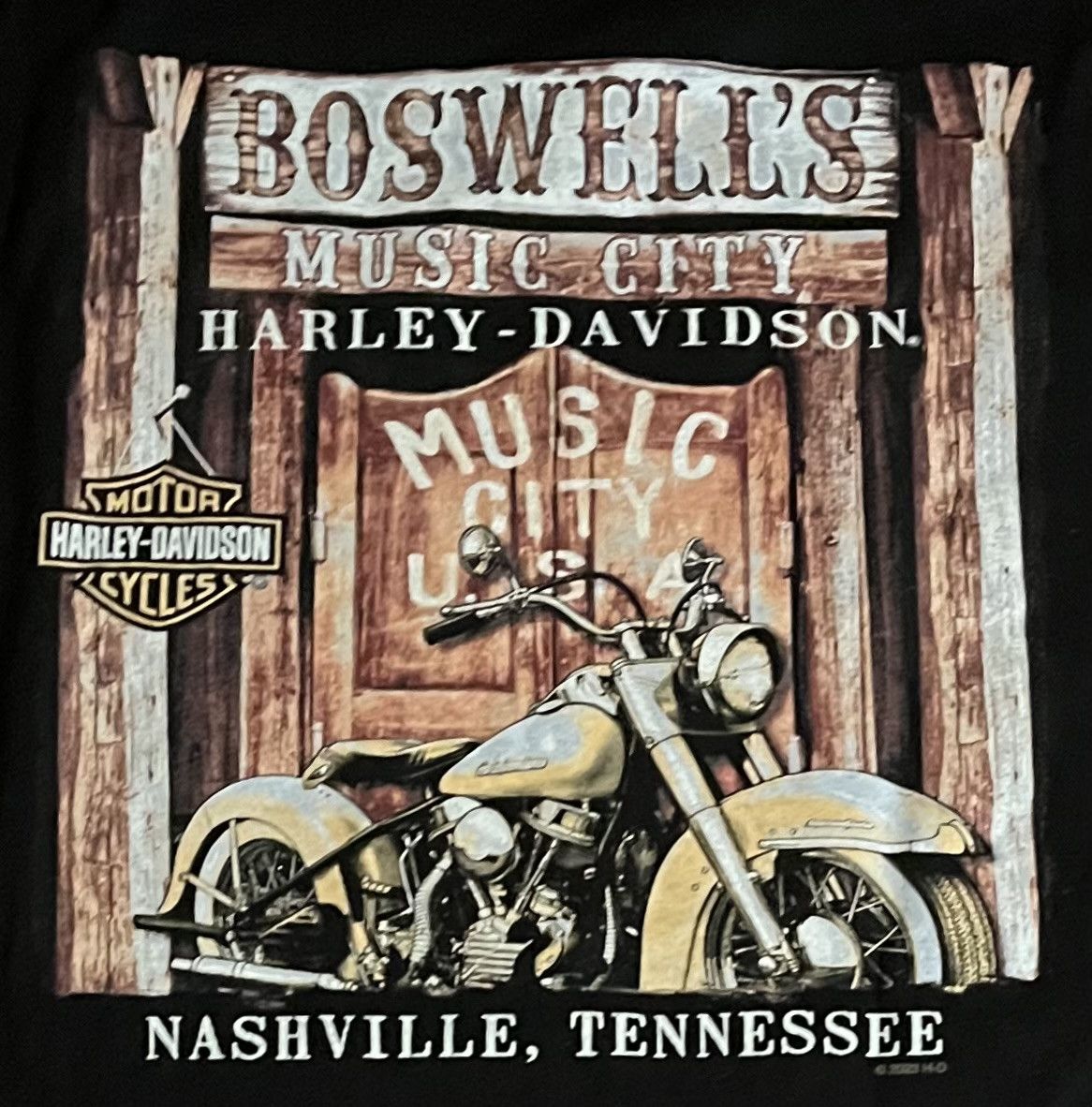 Harley Davidson Harley-Davidson Music City Nashville TN Graphic T-Shirt Size US XXL / EU 58 / 5 - 5 Thumbnail