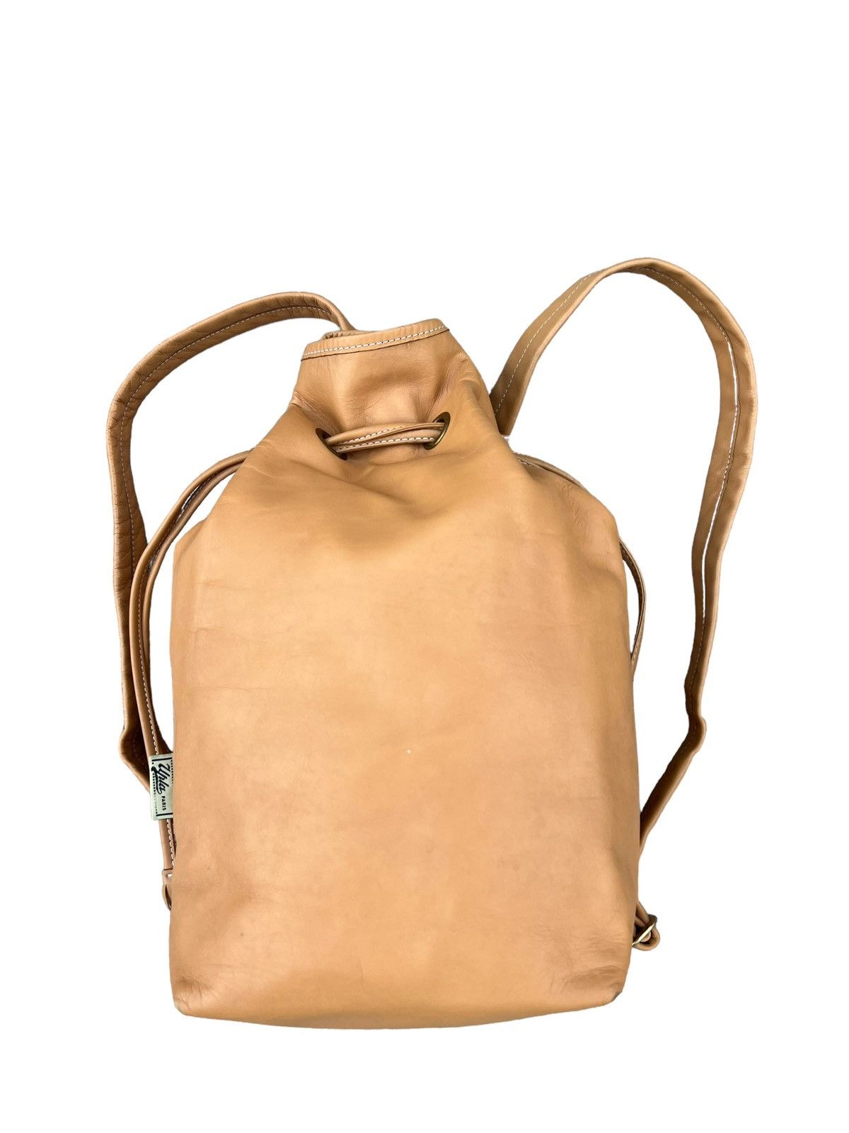 Leather Vintage Upla Paris Leather Backpack Bag Size ONE SIZE - 7 Thumbnail