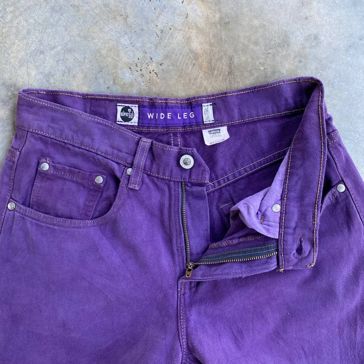 Levi's × Vintage BJ03-39 VINTAGE LEVIS SILVERTAB WIDE LEG W29X32 DISTRESSED Size US 29 - 3 Thumbnail