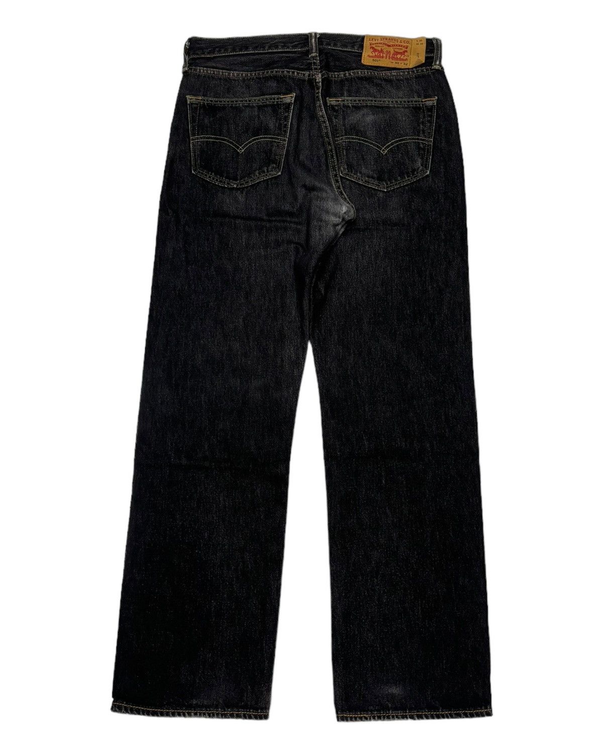Levi's VINTAGE LEVIS 501 BLACK DISTRESSED DENIM JEANS Size US 31 - 2 Thumbnail