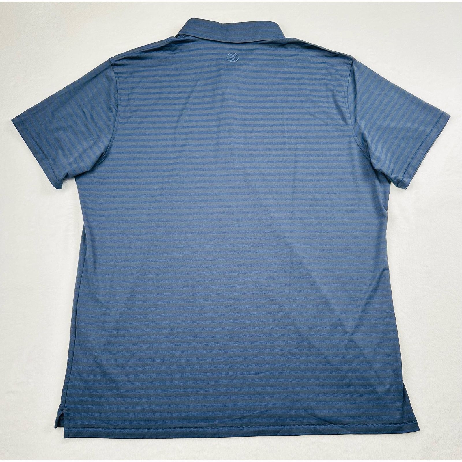 G/FORE G/Fore Men's XL Dark Blue Stripe Tech Pique Golf Polo Shirt Size US XL / EU 56 / 4 - 8 Thumbnail