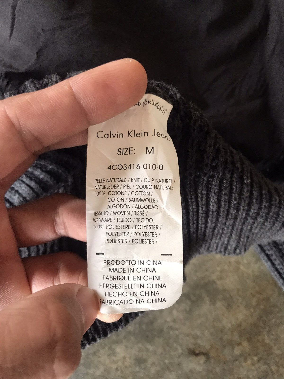 Calvin Klein Knitwear Material Jacket by Calvin Klein Jeans Size M / US 6-8 / IT 42-44 - 16 Thumbnail