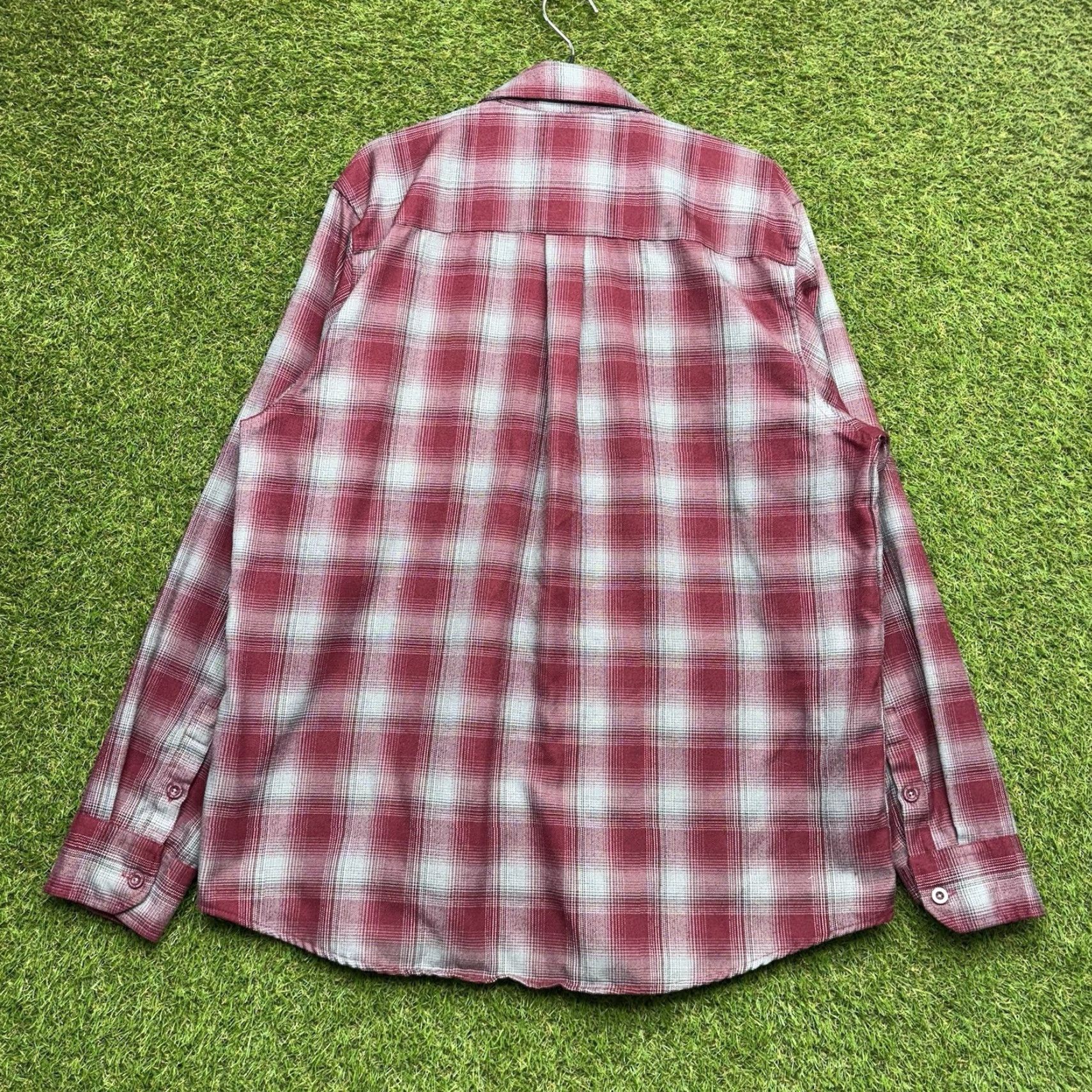 Vintage Dixxon Flannel Shirt Mens XL Burgundy Red Snap PINOT Workwear Biker Casual Vintage No N/A Size US XL / EU 56 / 4 - 7 Thumbnail