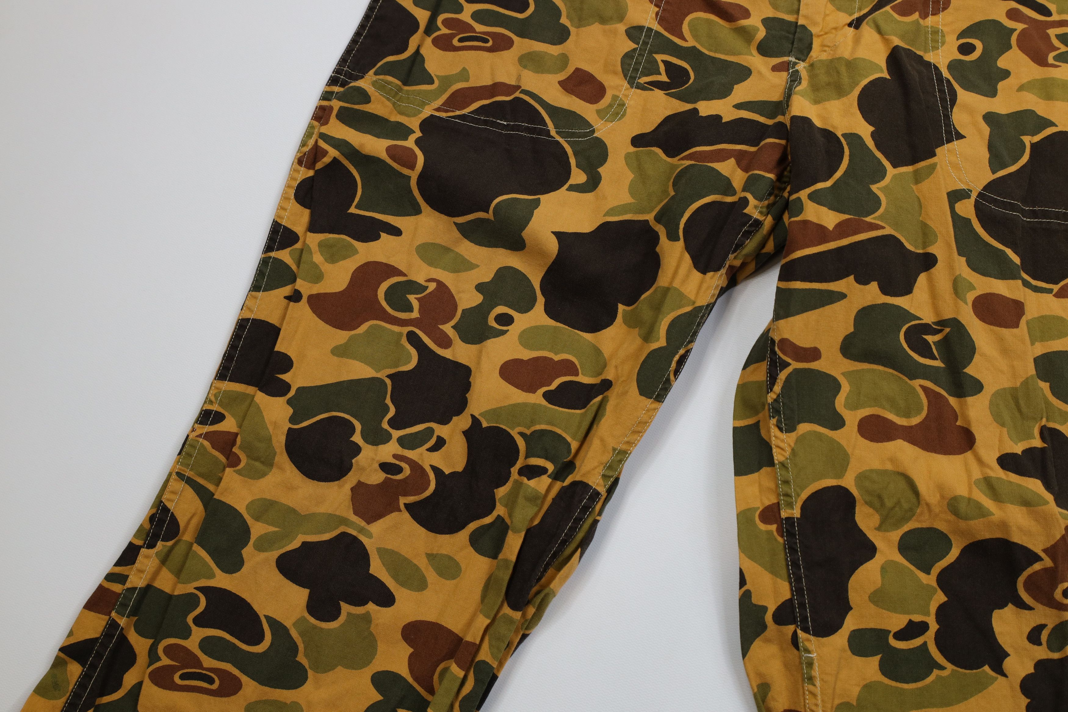 Vintage Vintage 60s 70s Streetwear Camouflage Wide Leg Pants USA Size US 34 / EU 50 - 7 Thumbnail