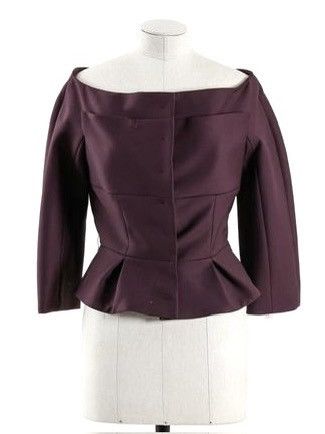Christian Dior Monsieur Christian Dior Evening Jacket Purple Wool Blazer Vintage Size M / US 6-8 / IT 42-44 - 1 Thumbnail