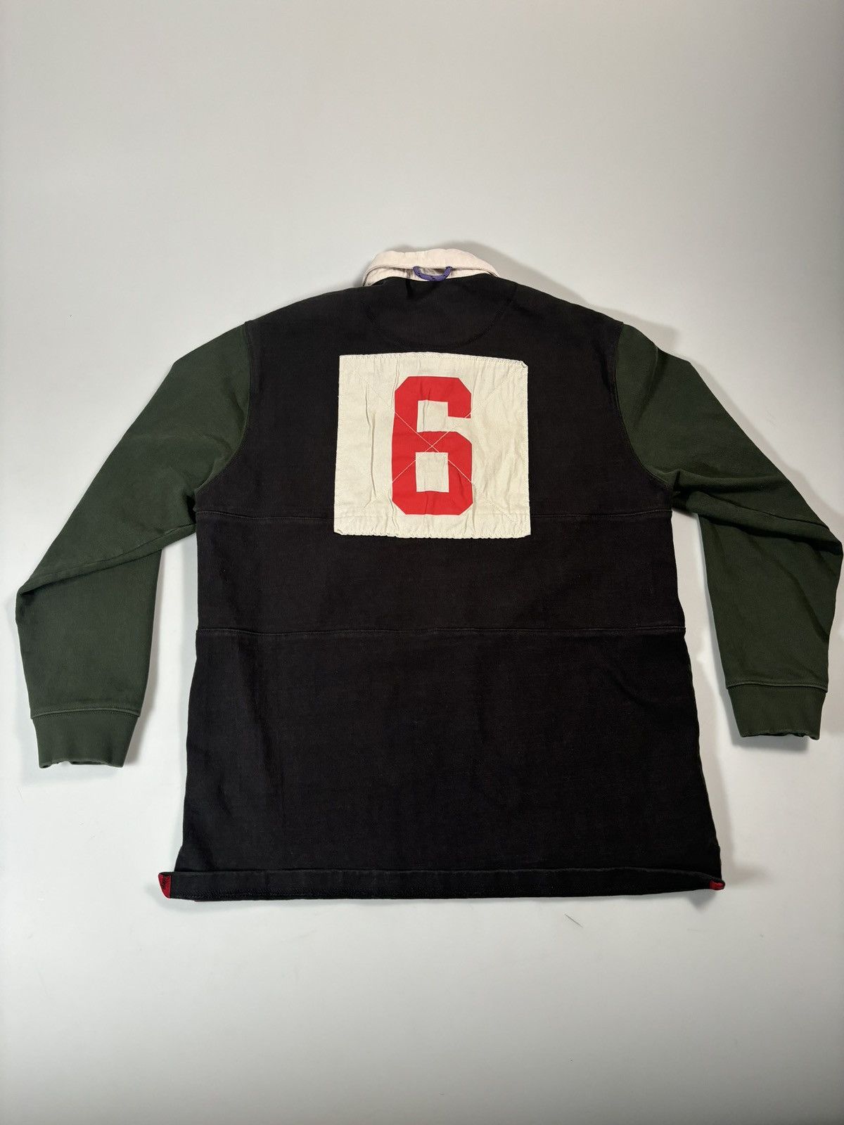 Bodega Bodega Long Sleeve Rugby Shirt Green Size XL Size US XL / EU 56 / 4 - 3 Thumbnail