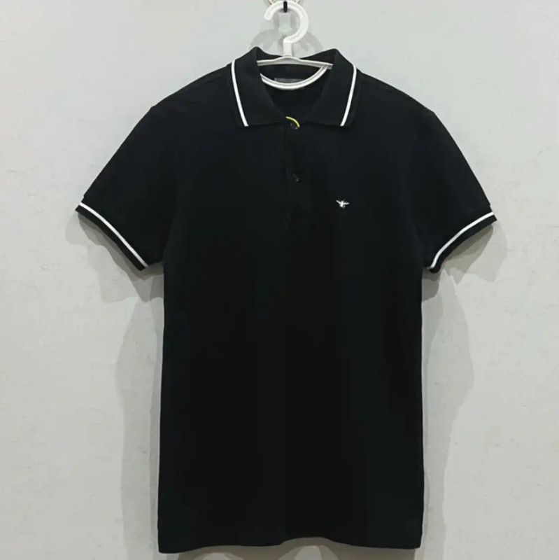 Dior Dior Black Cotton Men's Polo Shirt 0089 Size US S / EU 44-46 / 1 - 1 Thumbnail