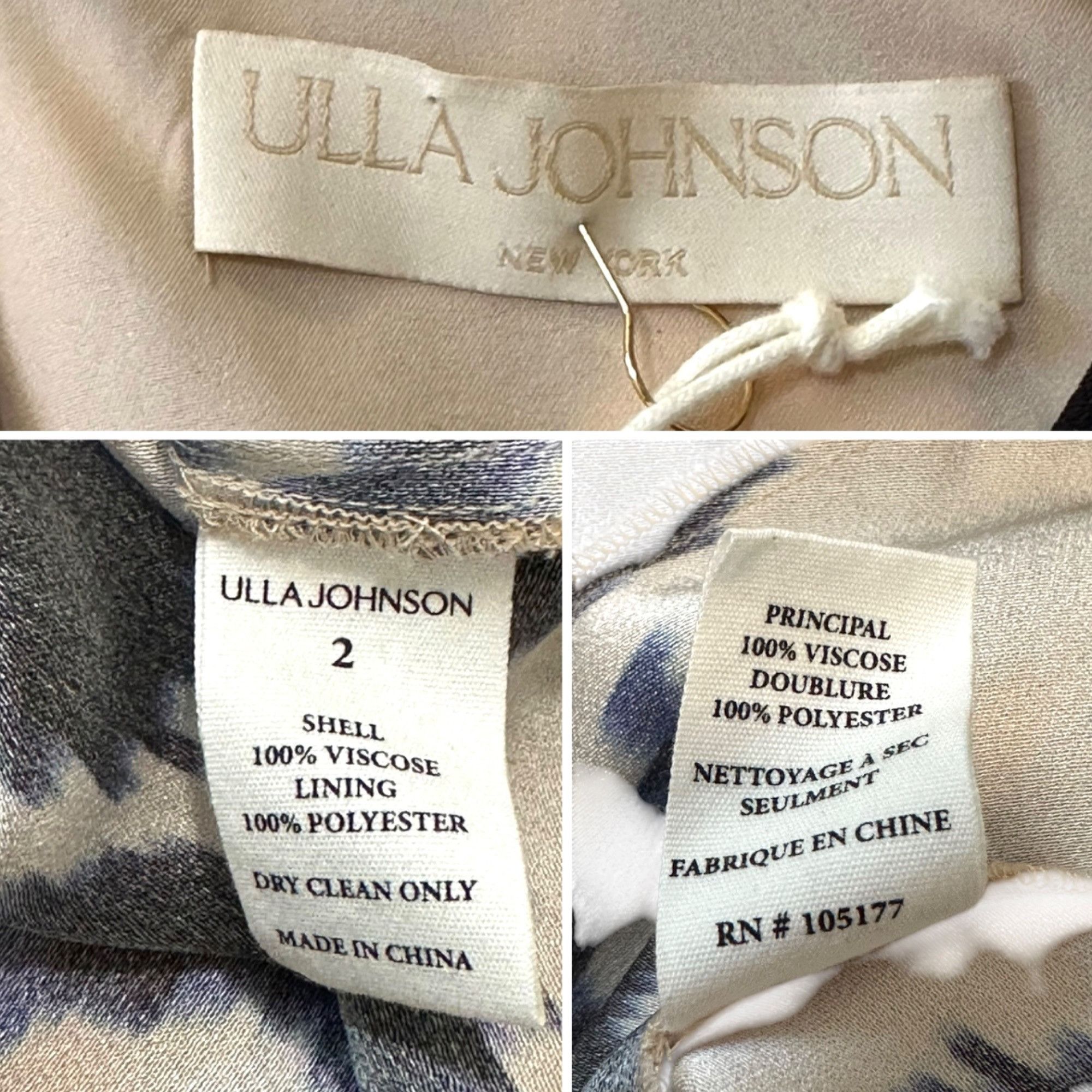 Ulla Johnson ULLA JOHNSON Evita Dress in Nimbus , Size 2, New with tag Size XS / US 0-2 / IT 36-38 - 4 Thumbnail