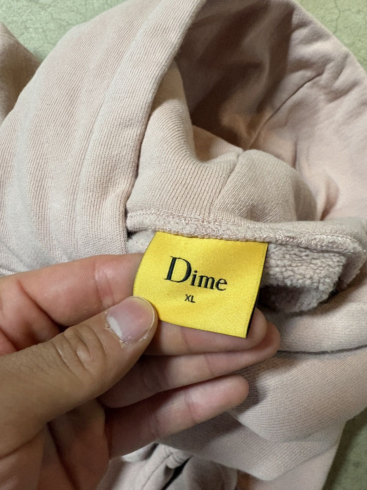 Dime Dime Classic Small Logo Hoodie Boxy Oversized Old Pink XL Size US XL / EU 56 / 4 - 4 Thumbnail