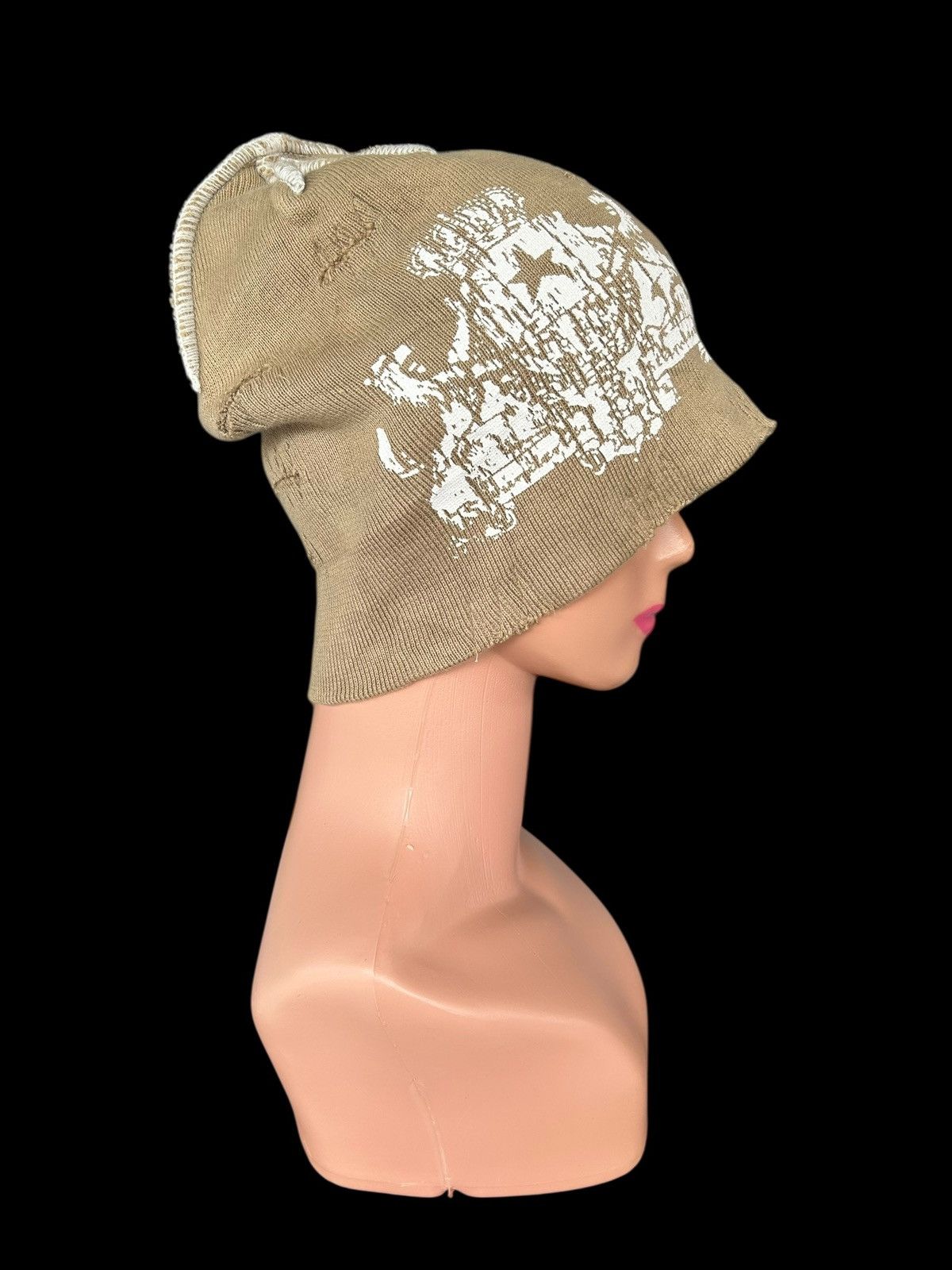 Japanese Brand × Kapital × Vintage Japanese Distressed Punk Bondage Style Beanie Hats Size ONE SIZE - 2 Thumbnail