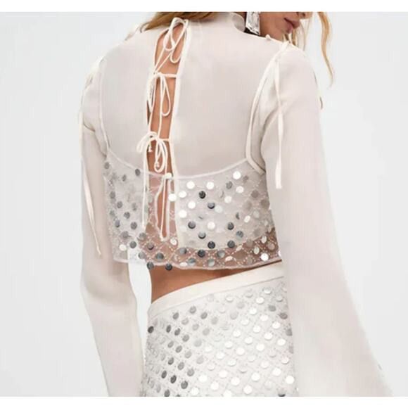 For Love & Lemons For Love & Lemons Women's Charelle Top XL Size XL / US 12-14 / IT 48-50 - 2 Thumbnail