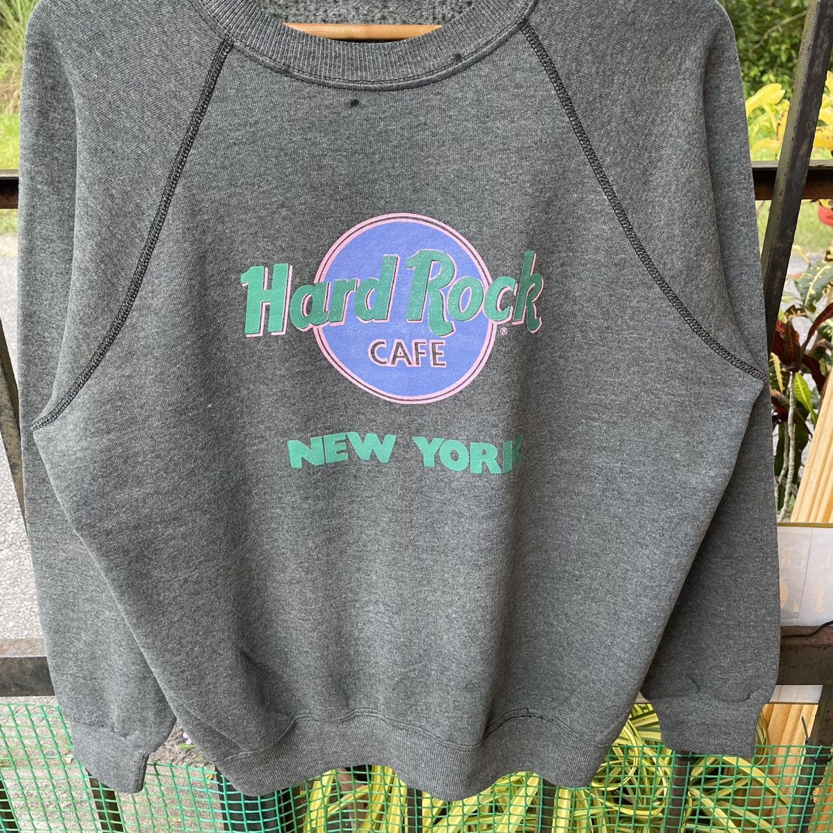 Hard Rock Cafe 🔥Vintage 80s Hard Rock Cafe New York Big Logo Sweatshirts Size US M / EU 48-50 / 2 - 4 Thumbnail